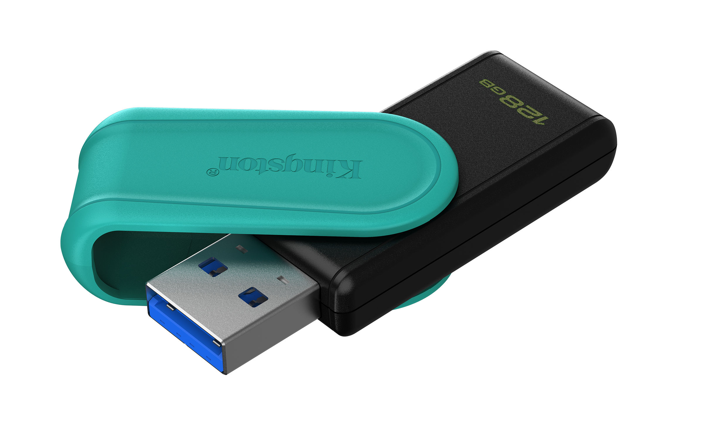 128GB Portable USB 3.2 Gen 1 DataTraveler Exodia S (Black/Turquoise) Toissijaiskuva