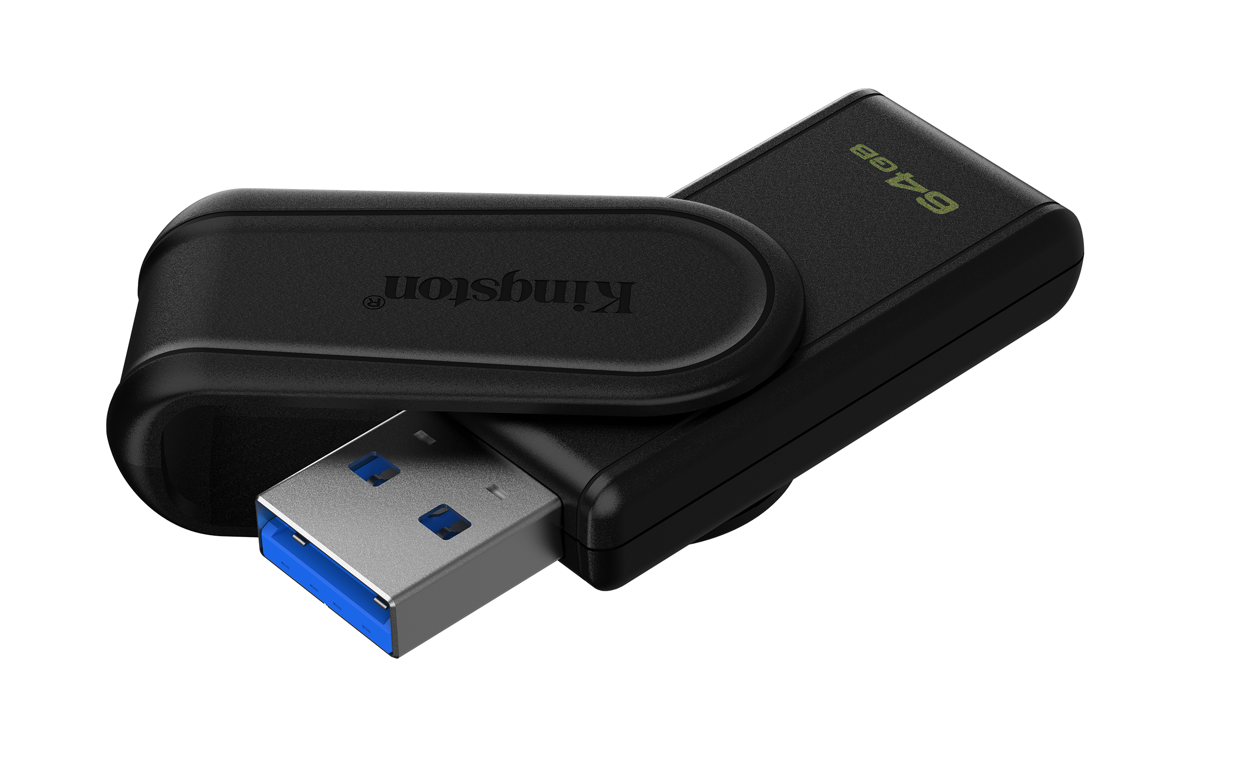64GB Portable USB 3.2 Gen 1 DataTraveler Exodia S (Black/Black) Toissijaiskuva