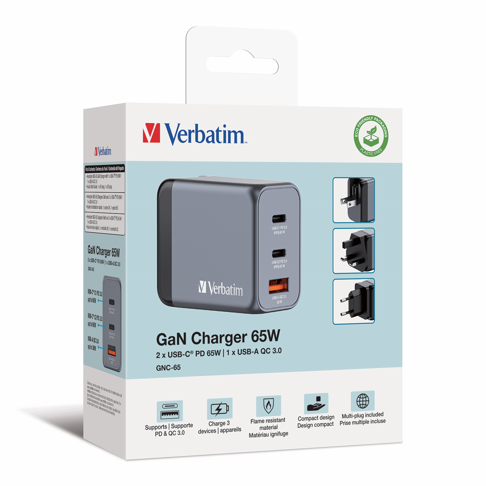 GNC-65 GaN Charger 65W with 1 x USB-C® PD 65W Toissijaiskuva