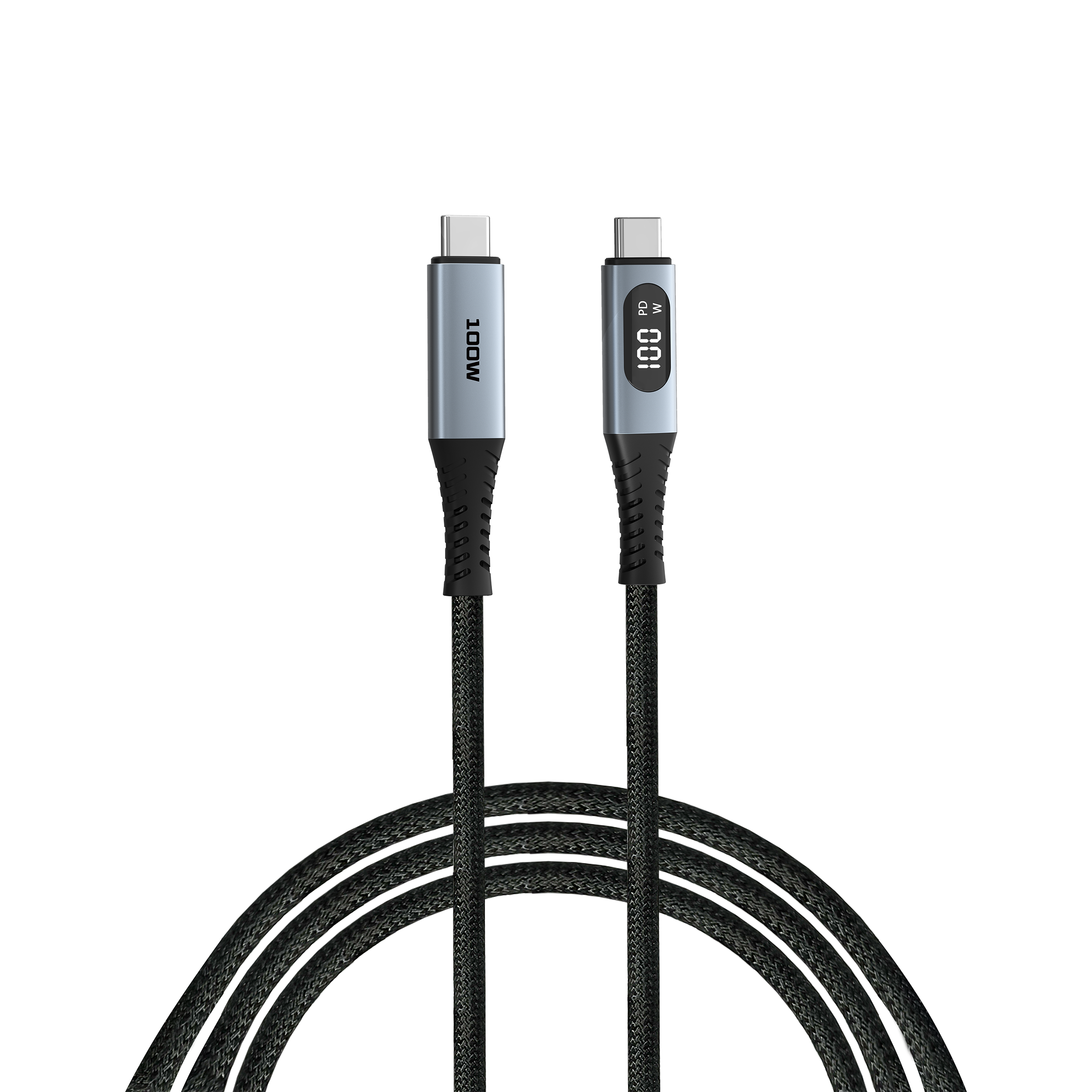 Sync & Charge USB C to USB C 100W Display 120 cm Toissijaiskuva