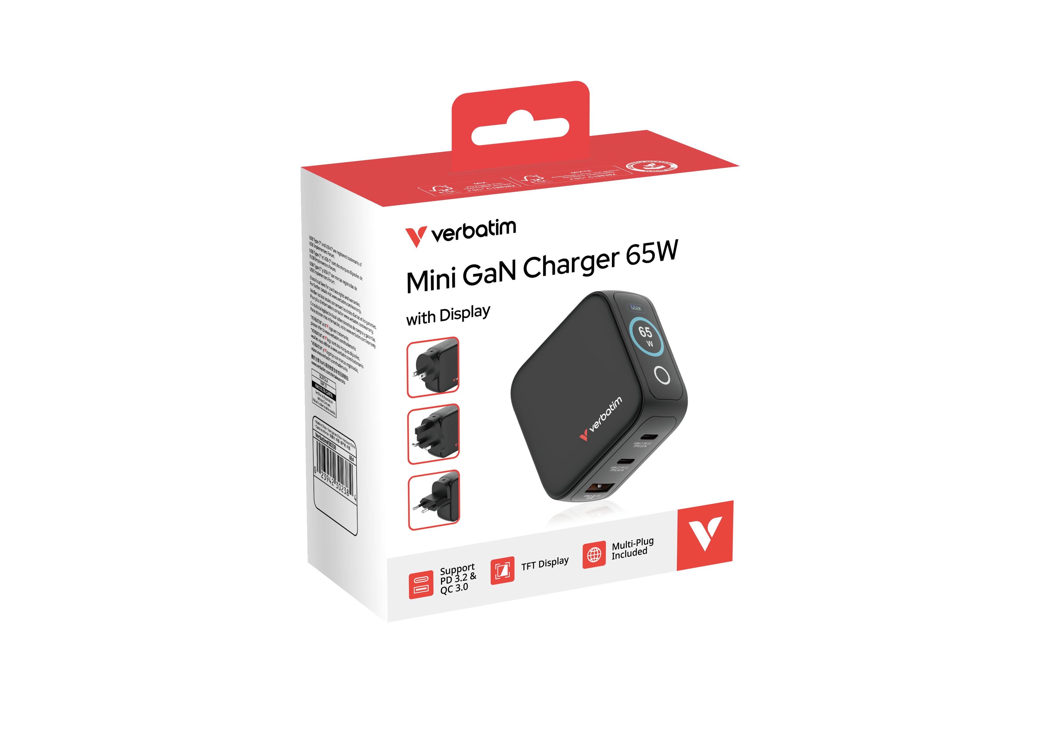 Mini GaN Charger 65W with Display Toissijaiskuva