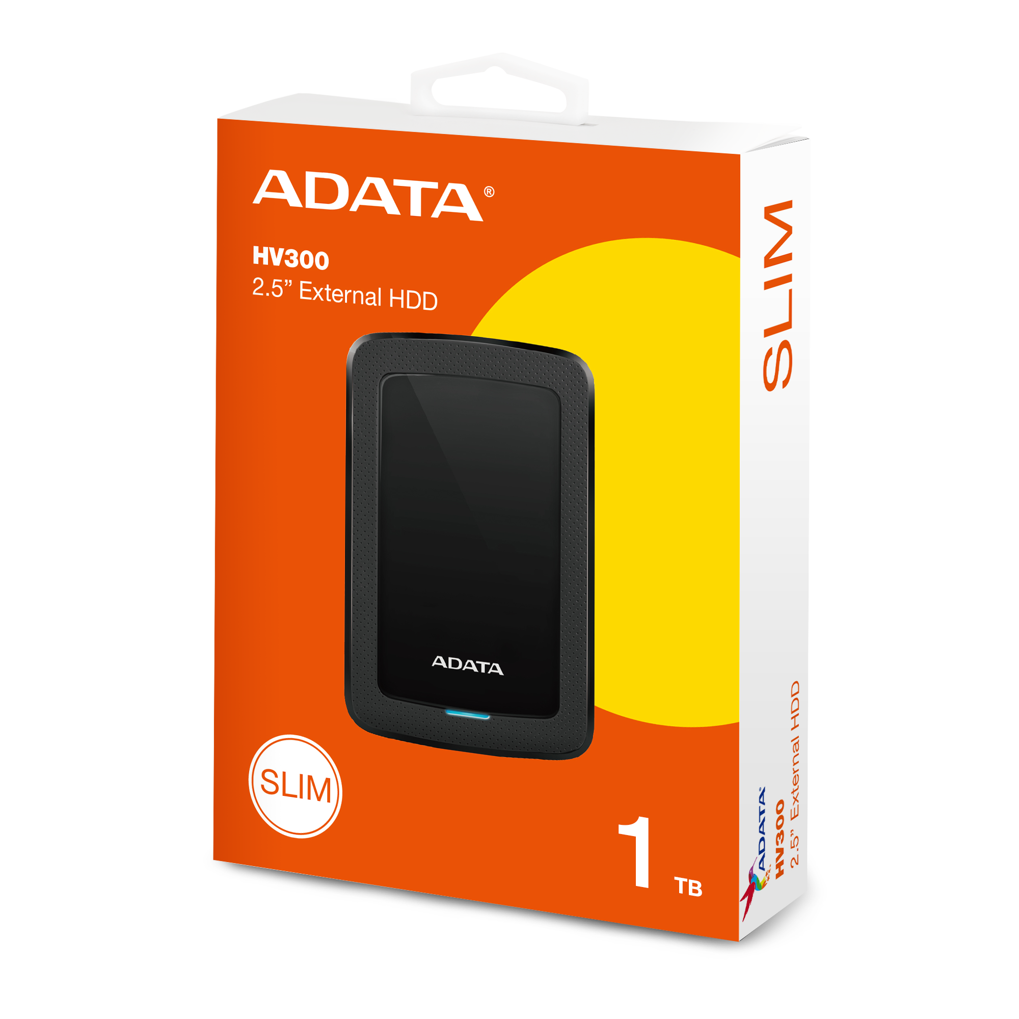 1TB HV300 Slim External Hard Drive, 2.5, Black Toissijaiskuva