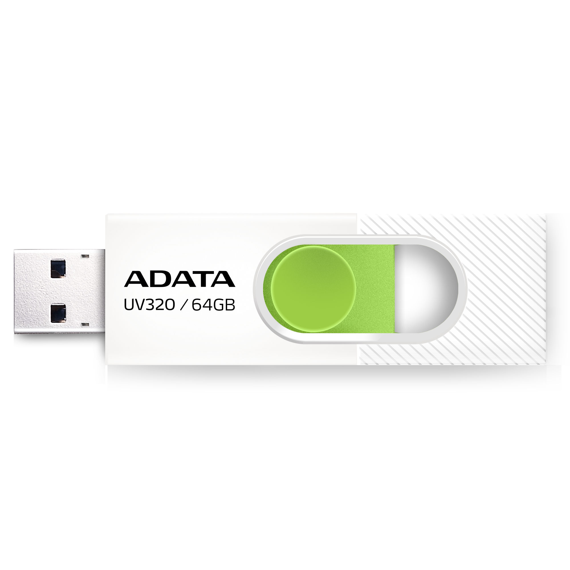 UV320 64GB USB Type-A, Slide, White, Green Toissijaiskuva