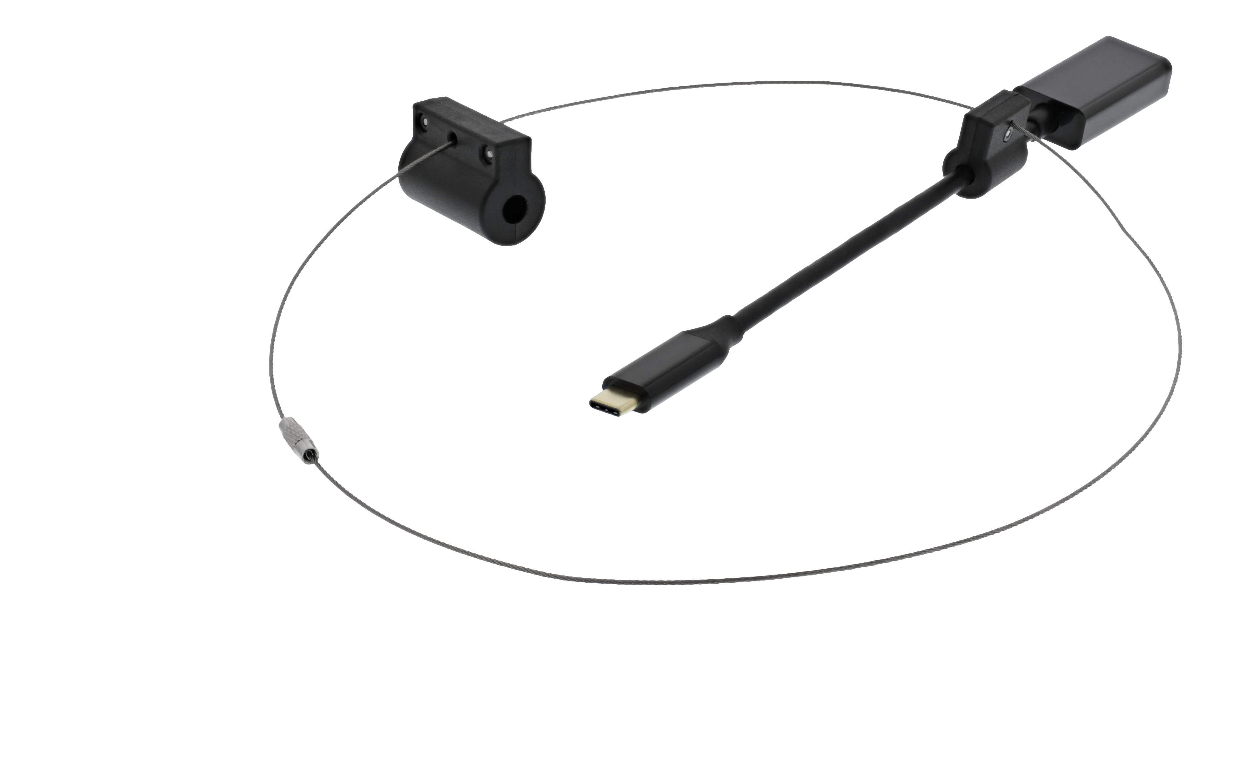Modulaarinen sovitinrengas, HDMI-USB-C, musta Toissijaiskuva
