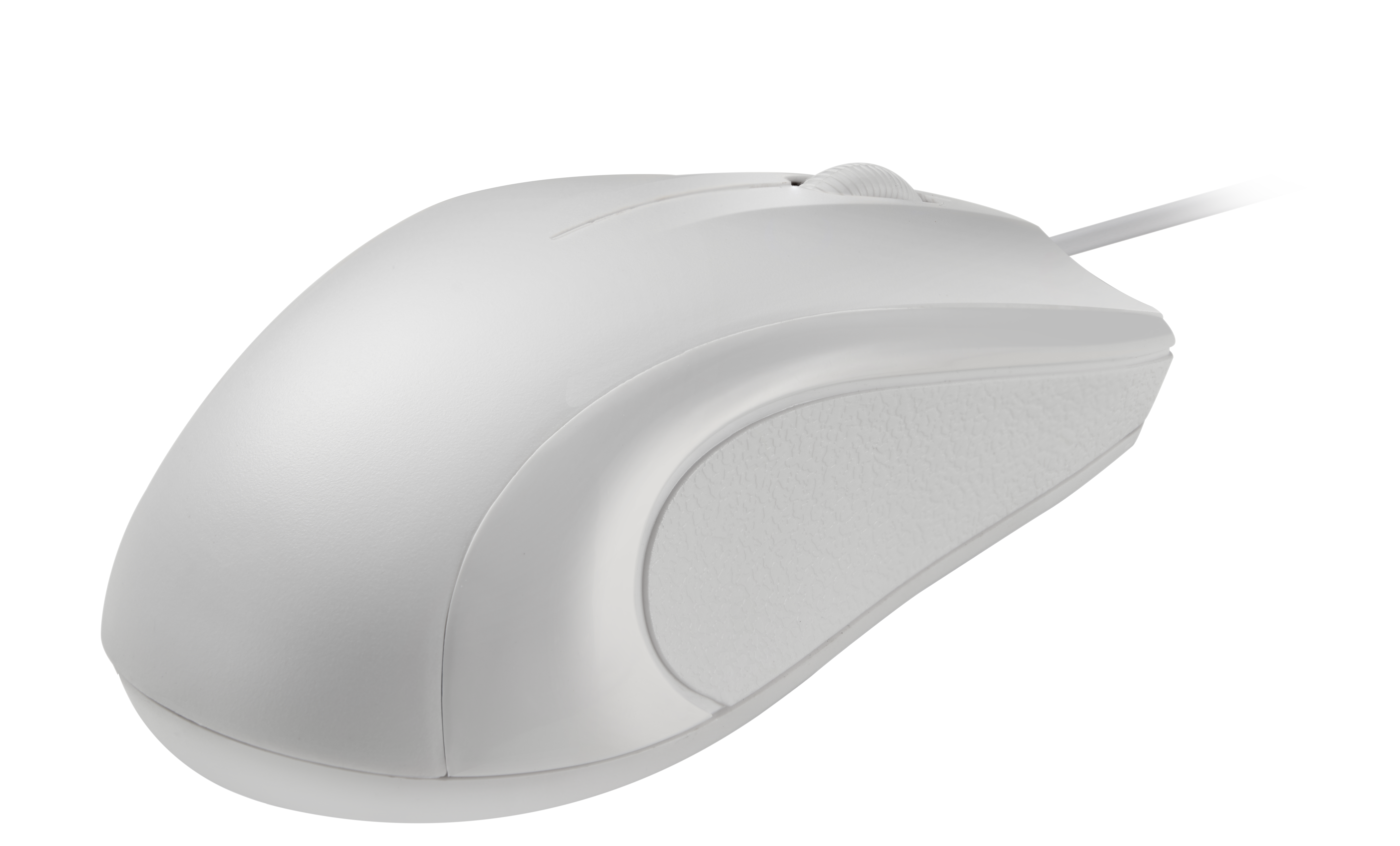 Wired optical mouse, 3 buttons w/ a scroll, 1200 DPI, white Toissijaiskuva