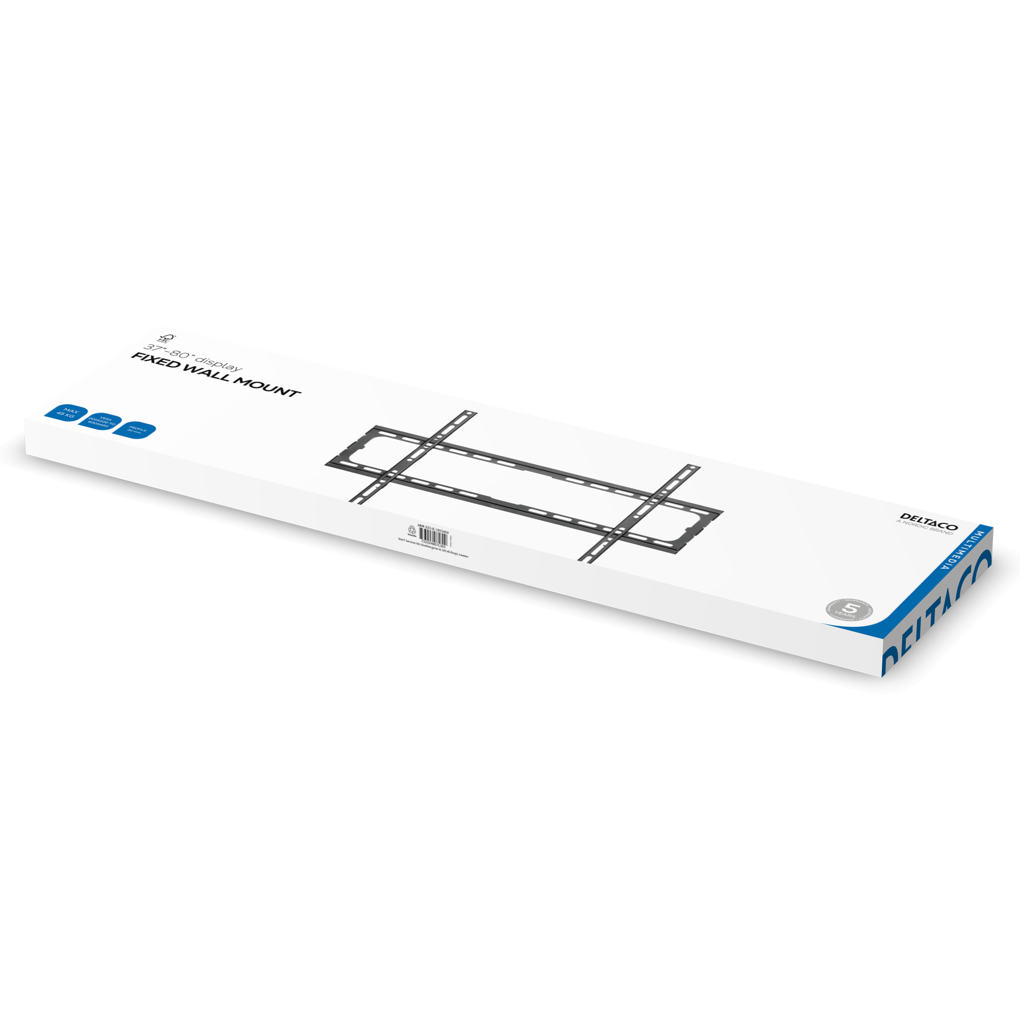 Wall mount fixed, 37-80", 45 kg, black Toissijaiskuva