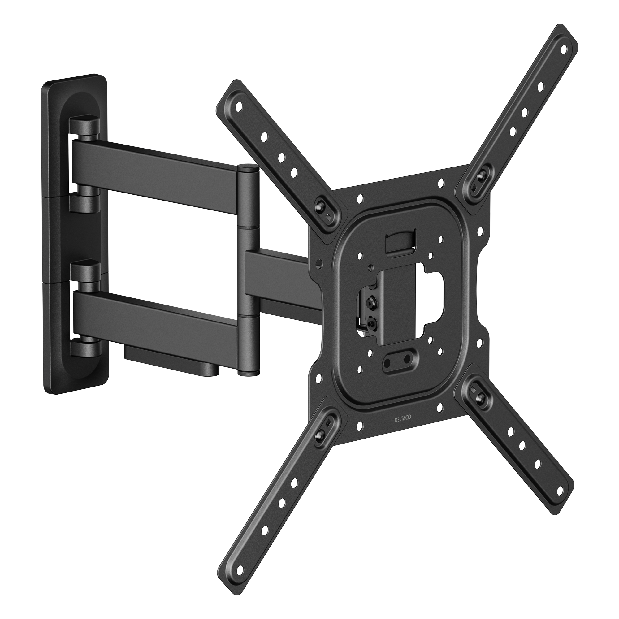 OFFICE Full-Motion Wall Mount tilt swivel 23-65" 35kg, black Toissijaiskuva