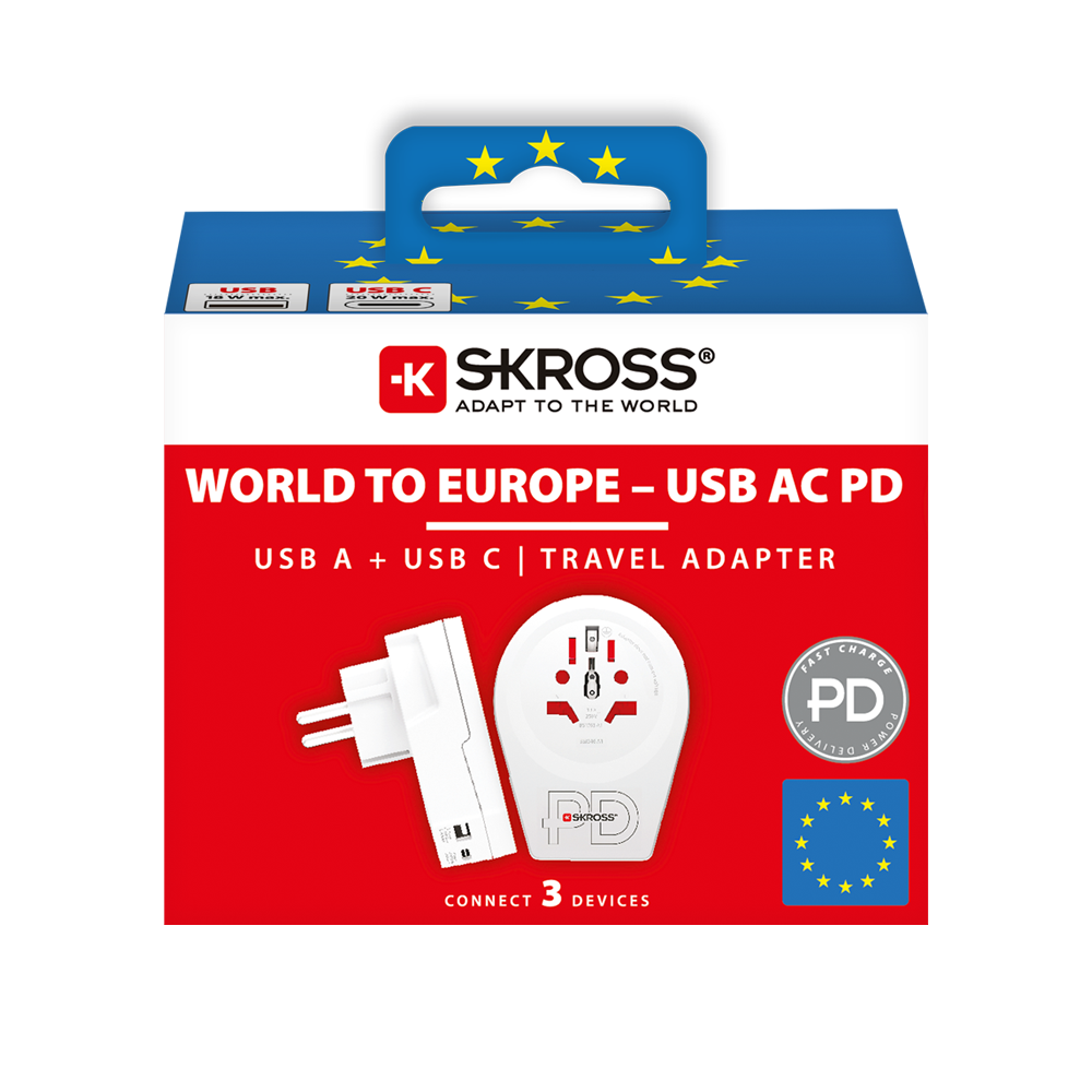 World to Europe USB AC20PD Toissijaiskuva