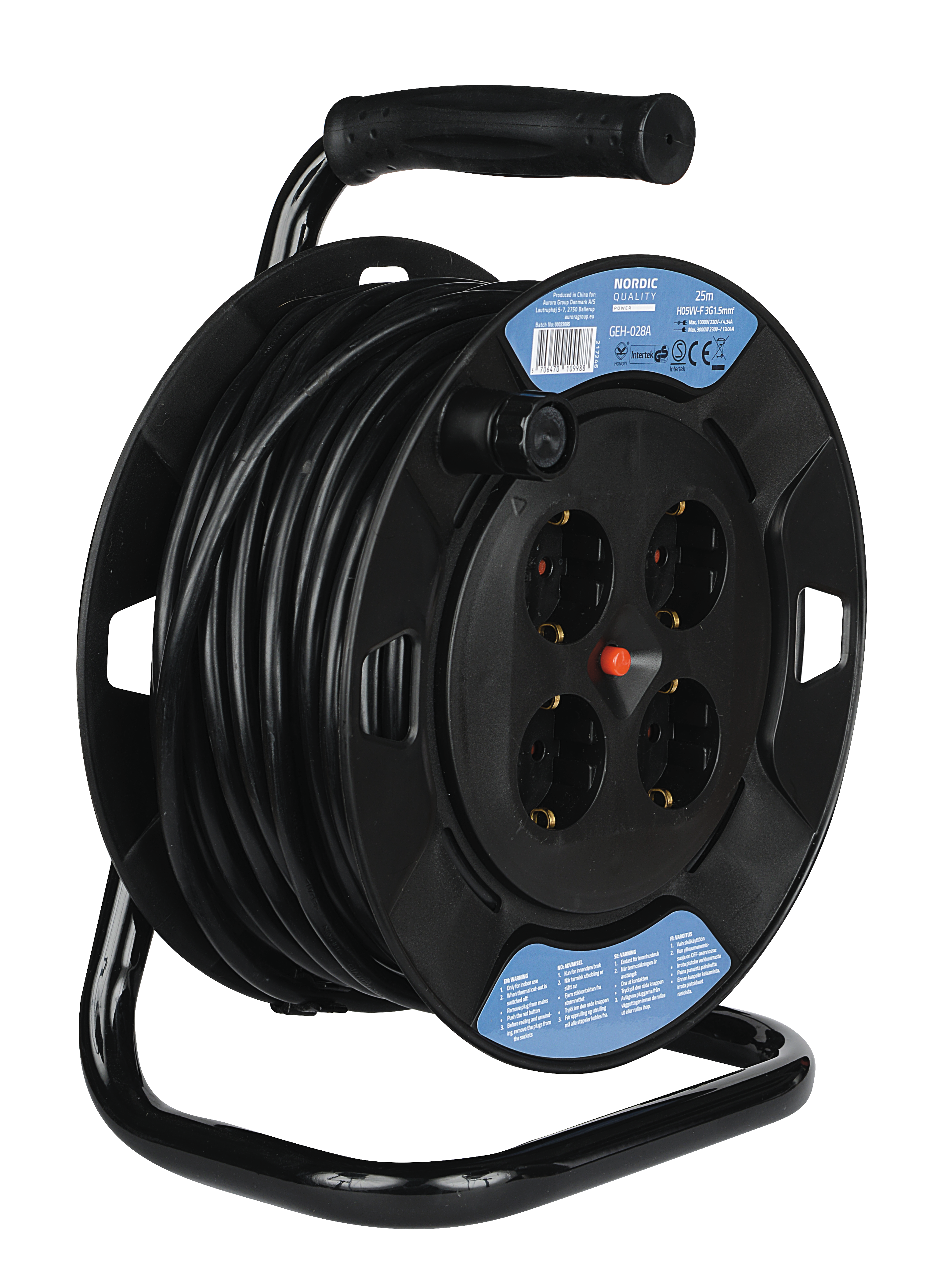 Kaapelikela Safety plug, H05VV-F 3x1,5mm², 25m Toissijaiskuva