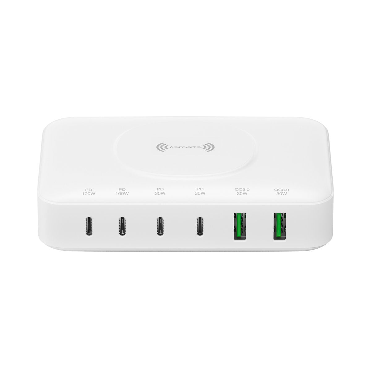 7in1 GaN Charging Station 100W with Wireless charging, white Toissijaiskuva