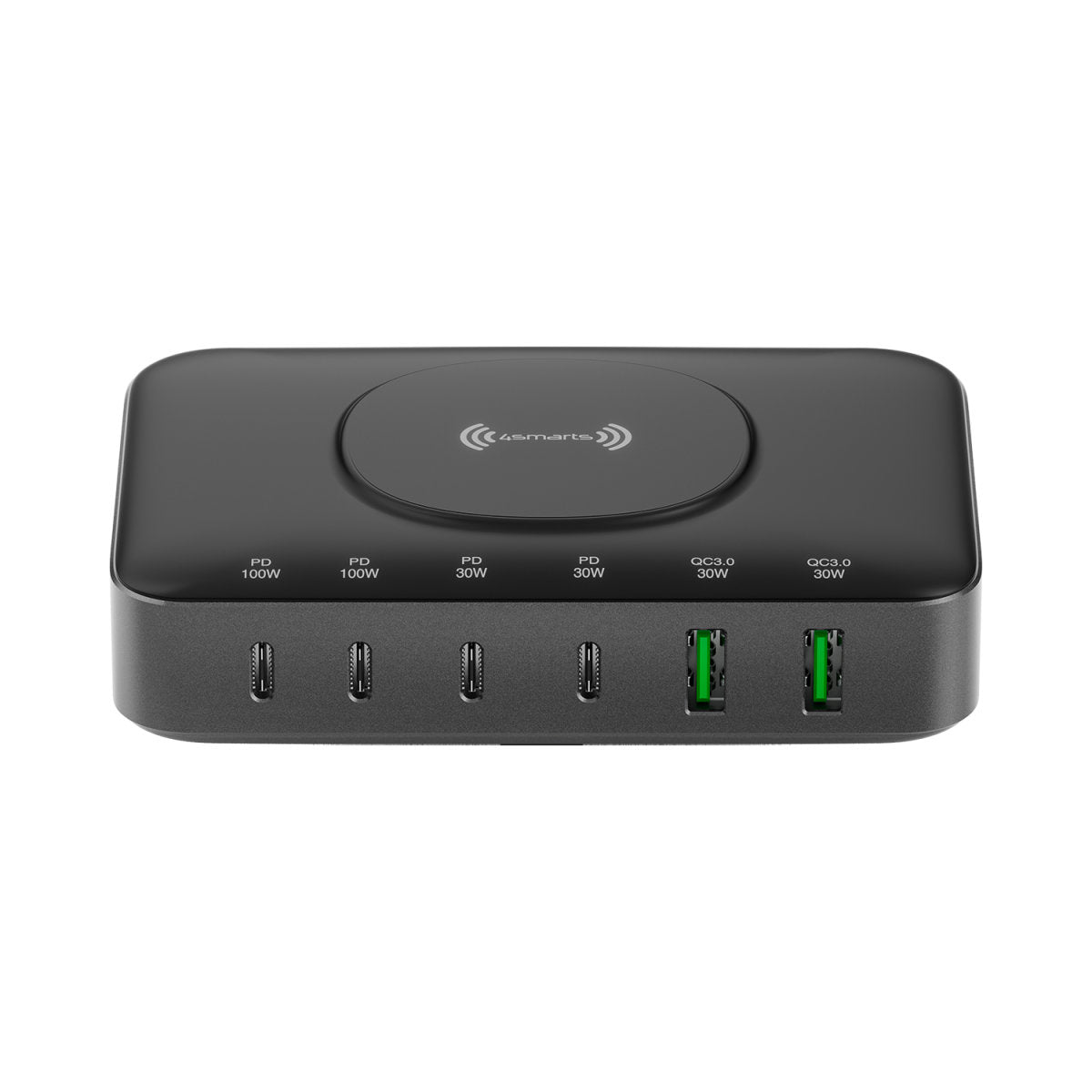 7in1 GaN Charging Station 100W with Wireless charging, black Toissijaiskuva