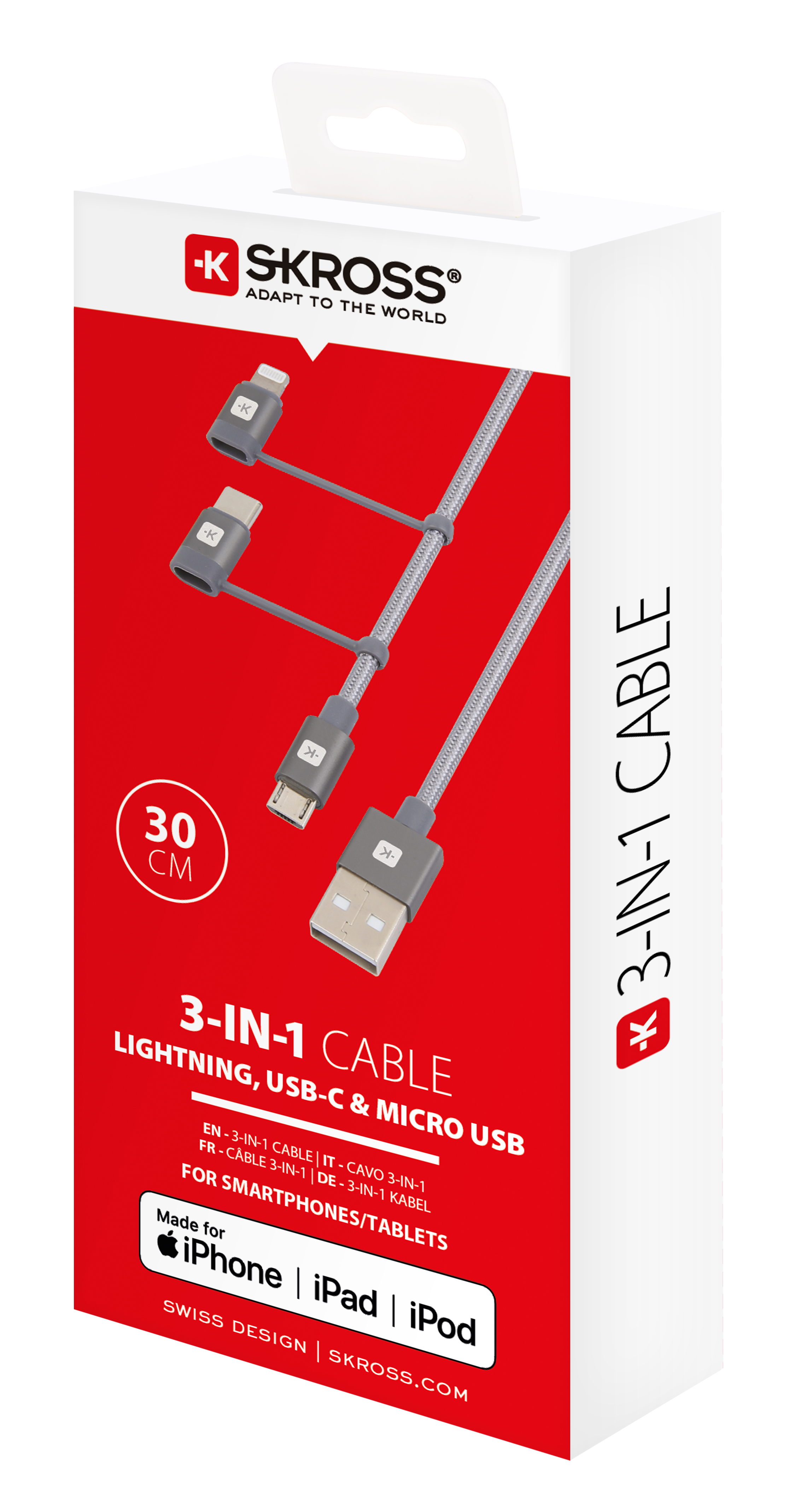 3in1 Cable - 30 cm Toissijaiskuva