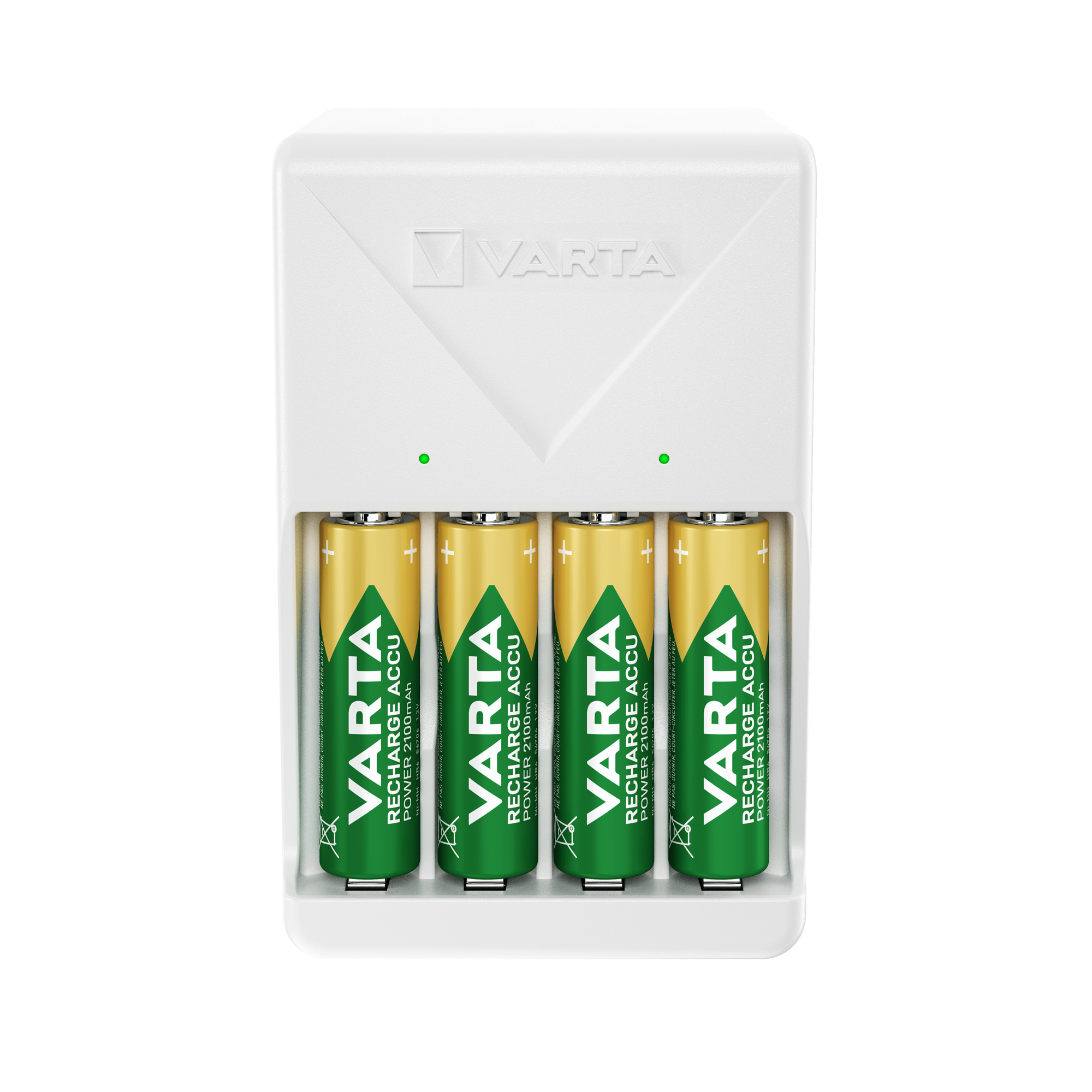 Pistokelaturi, sisältää 4x AA 2100 mAh ladattavaa akkua Toissijaiskuva