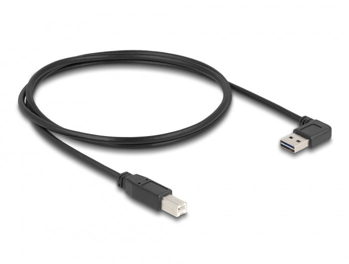 Cable EASY-USB 2.0 Type-A male angled left / right > USB 2.0 Type-B male 1 m Toissijaiskuva