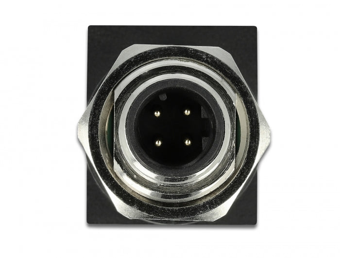 Network Adapter M12 4 pin D-coded male to RJ45 jack Toissijaiskuva