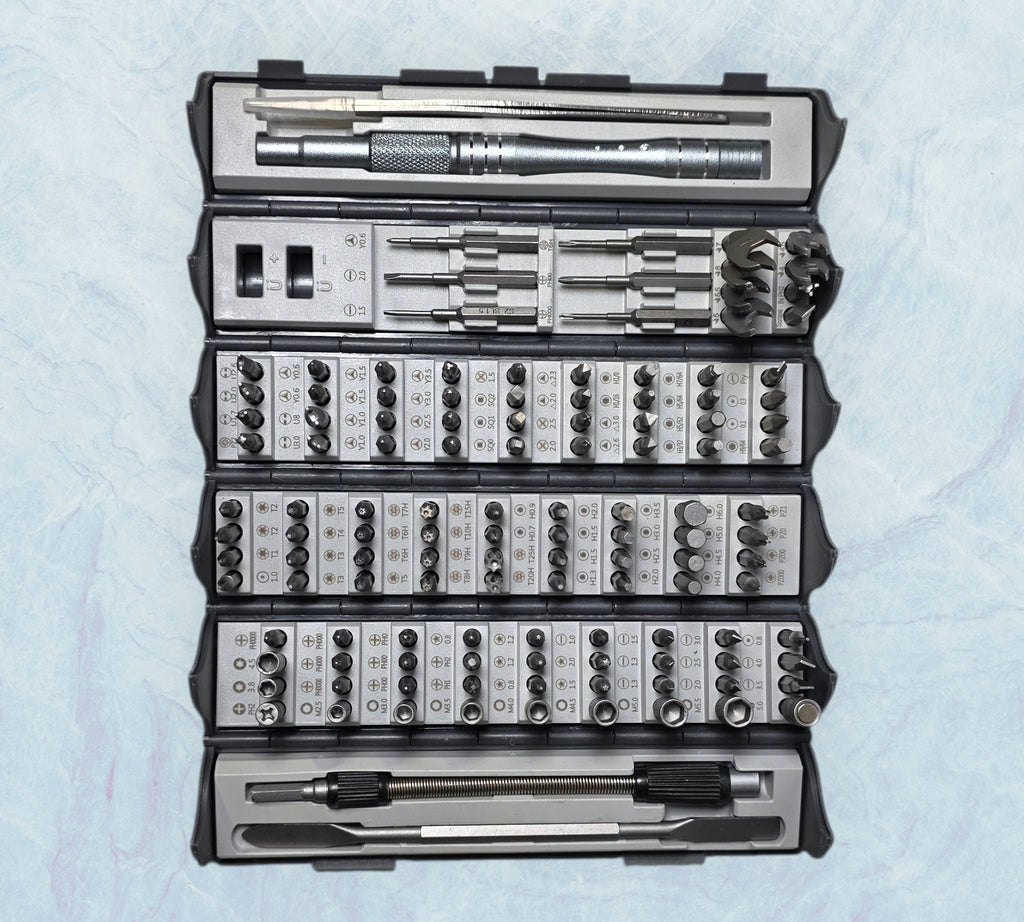 Rohju Precision 128-osainen Tarkkuustyökalusarja (Joustavalla varrella)