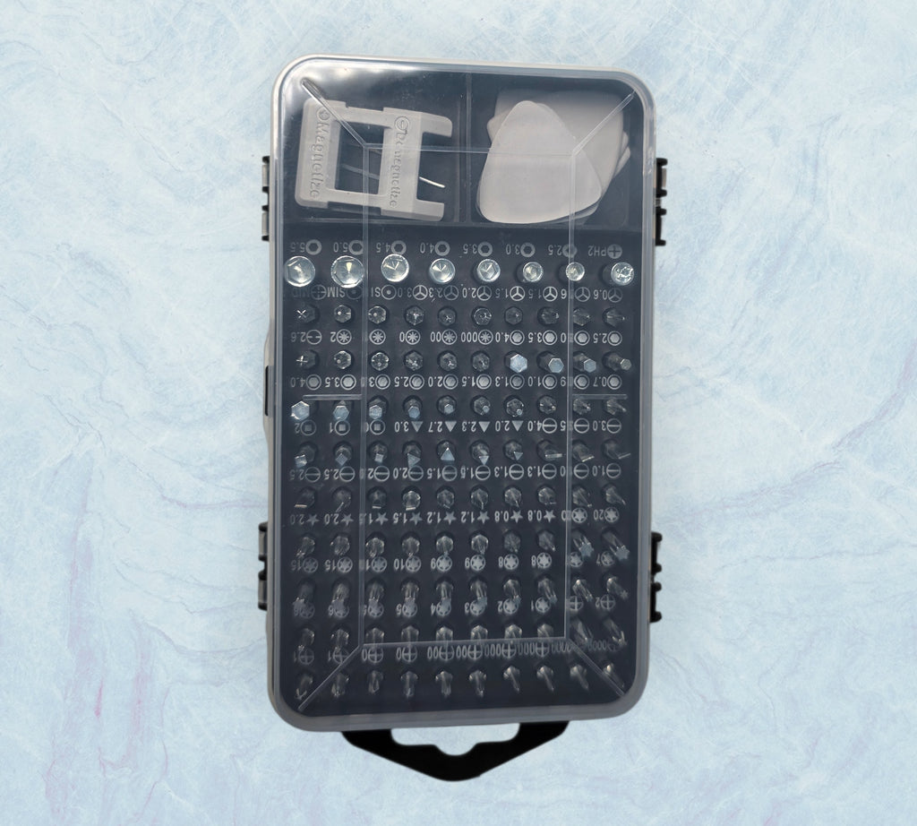 Rohju Pro 115-osainen Tarkkuusruuvimeisselisarja (S2-terästä)