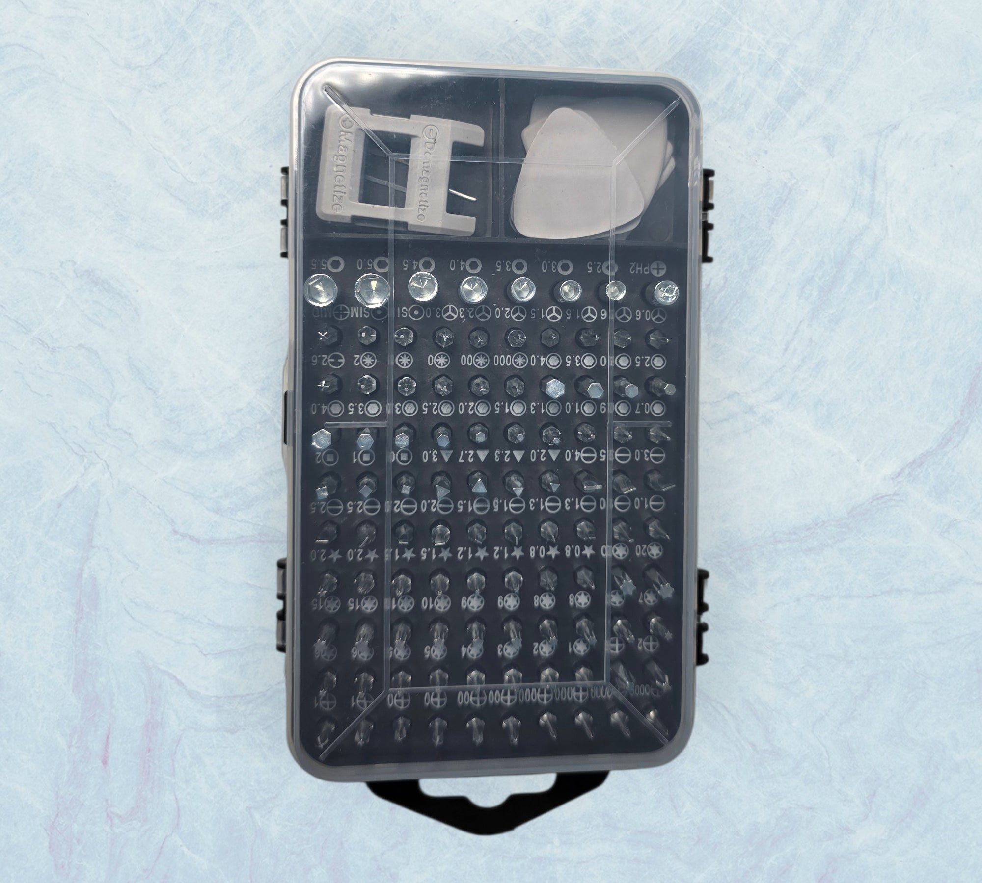 Rohju Pro 115-osainen Tarkkuusruuvimeisselisarja (S2-terästä)