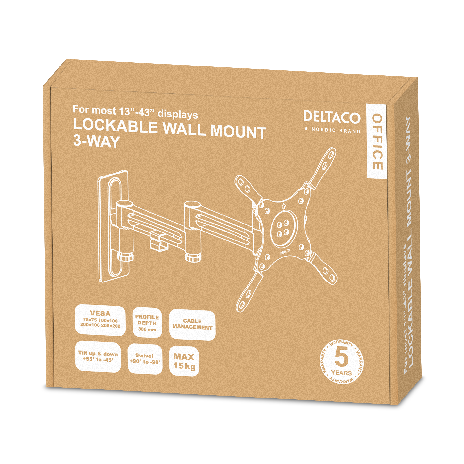 OFFICE wall mount RVs/motorhomes trailers 13-43" Toissijaiskuva