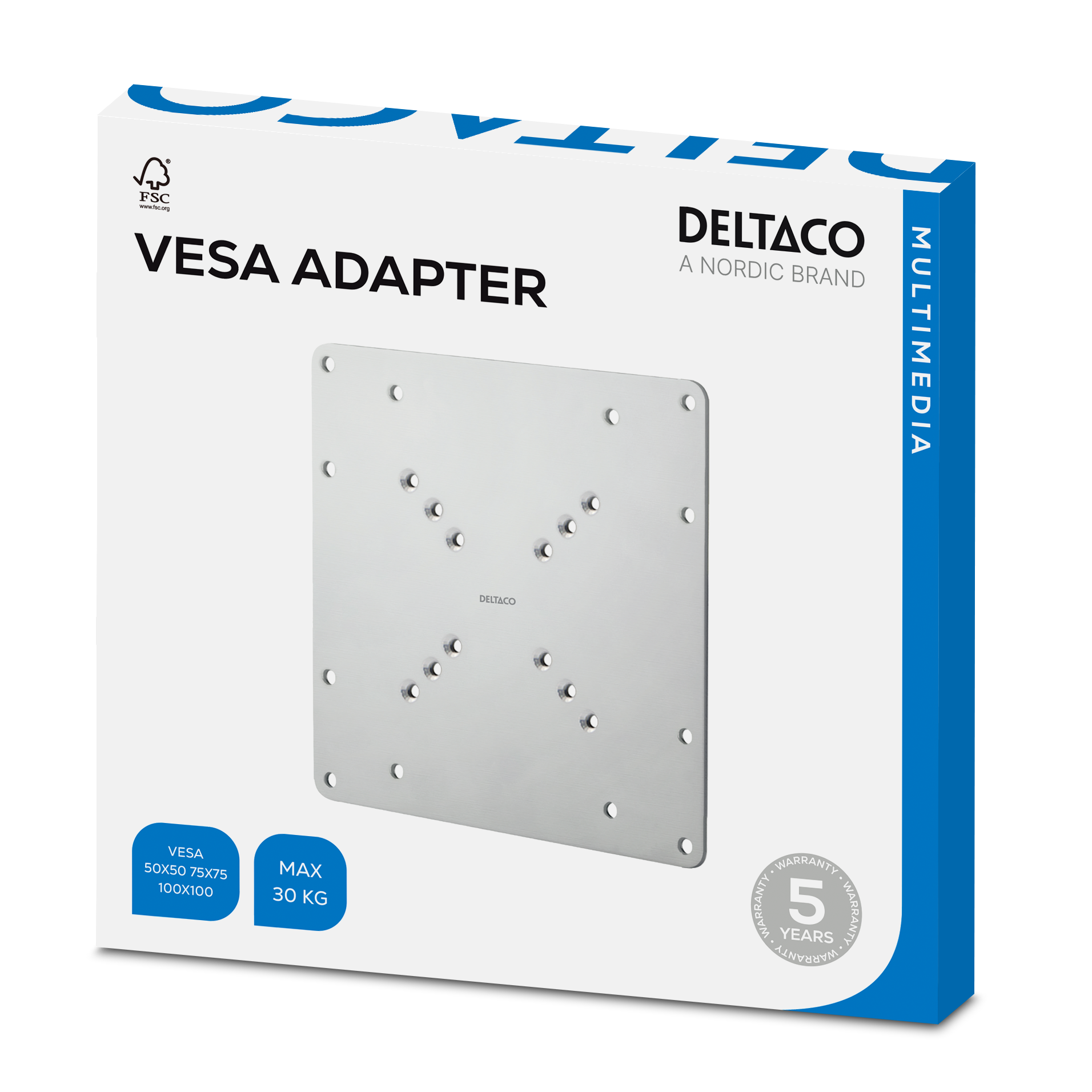 VESA-muunnin, 75x75/100x100mm > 120x180/200x100/200x200mm Toissijaiskuva