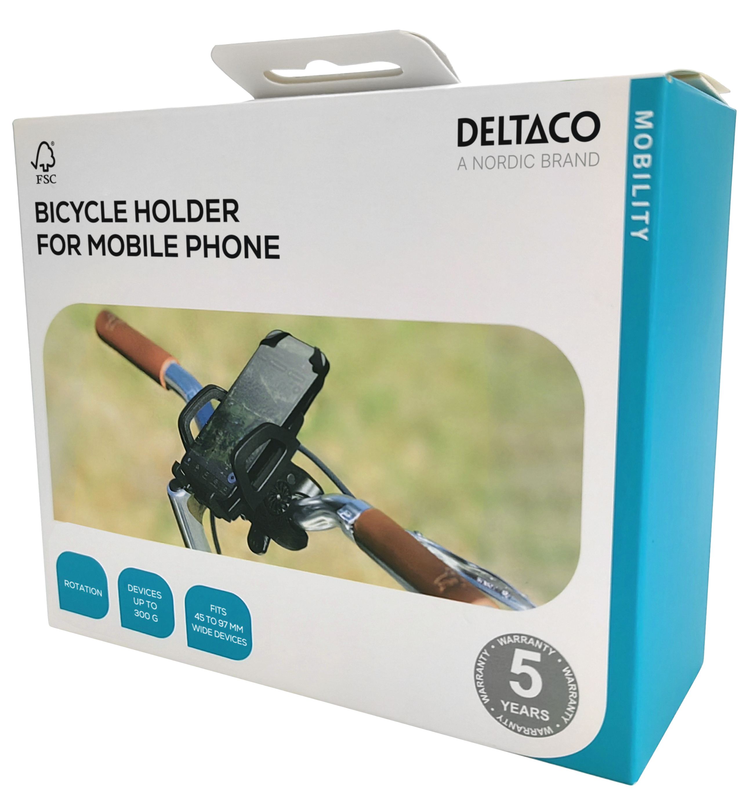 Polkupyörän älypuhelinpidike, käännettävissä, musta Toissijaiskuva