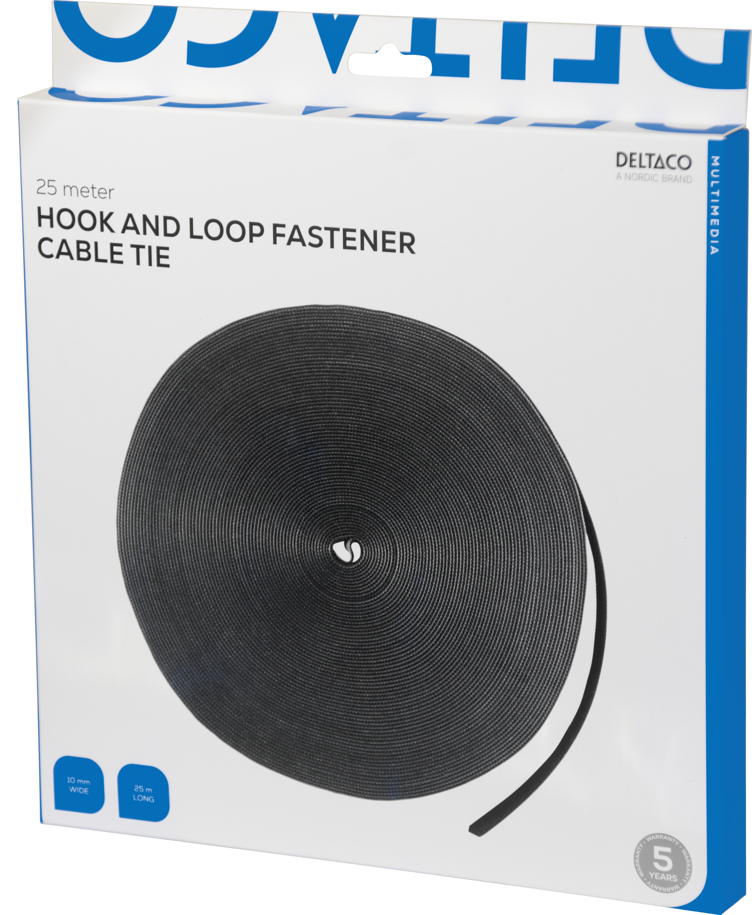 Tarranauha, 10mm leveys, 25m rulla, musta Toissijaiskuva