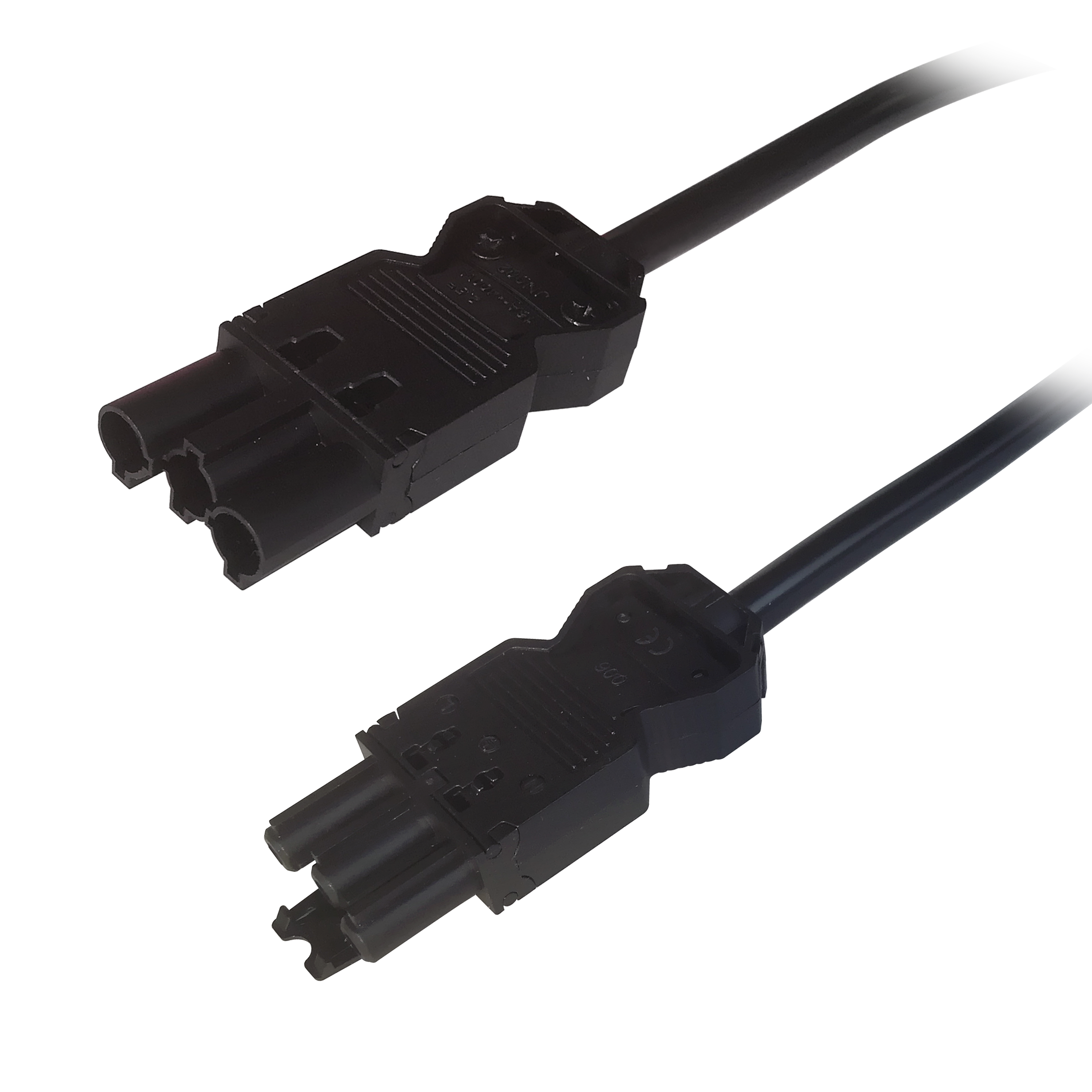 Jatkokaapeli, GST18 uros - GST18 naaras, maadoitettu, 1m, musta Toissijaiskuva