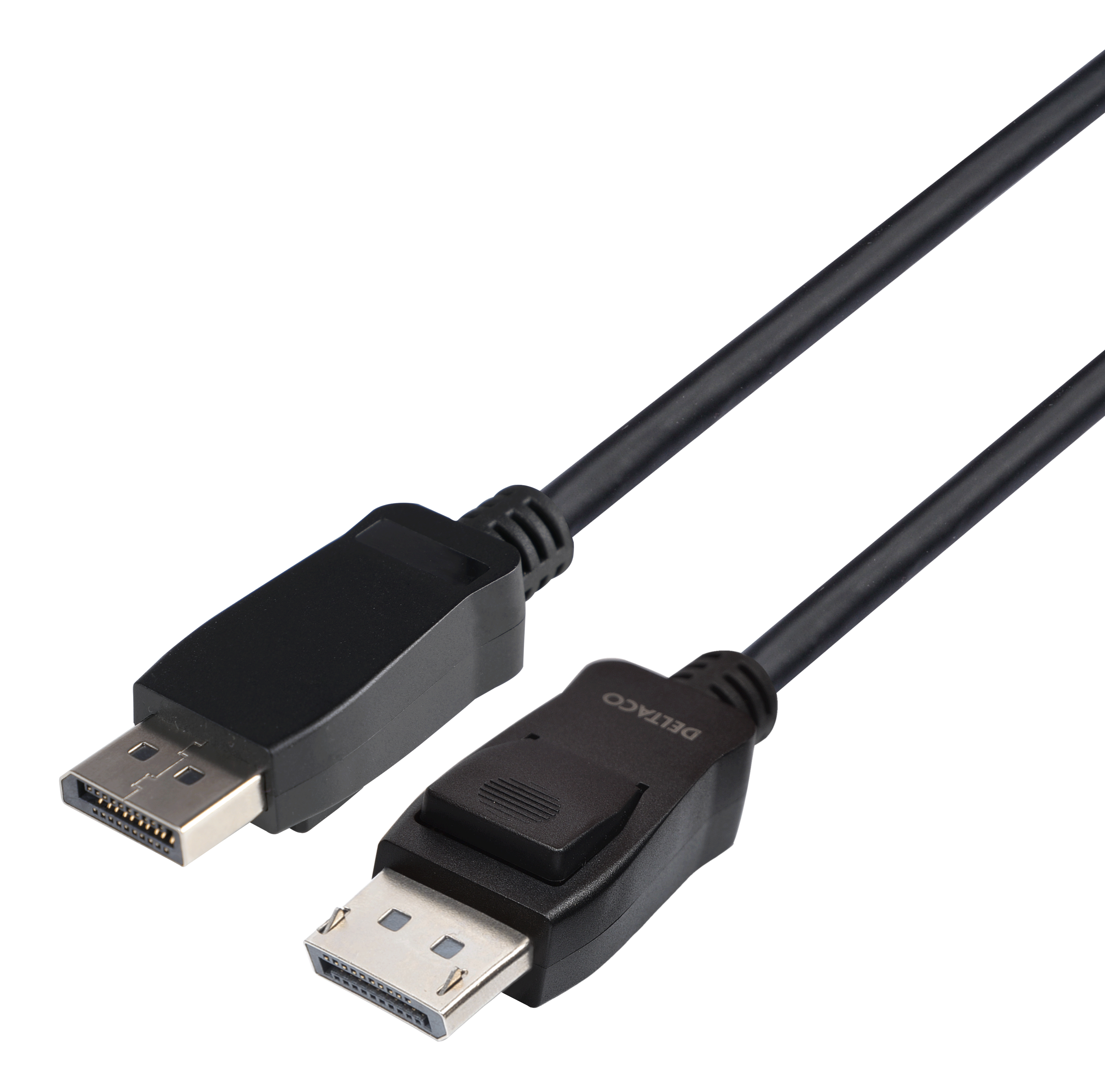DisplayPort cable, 1m, 8K, DP 1.4, DSC 1.2, LSZH black Toissijaiskuva