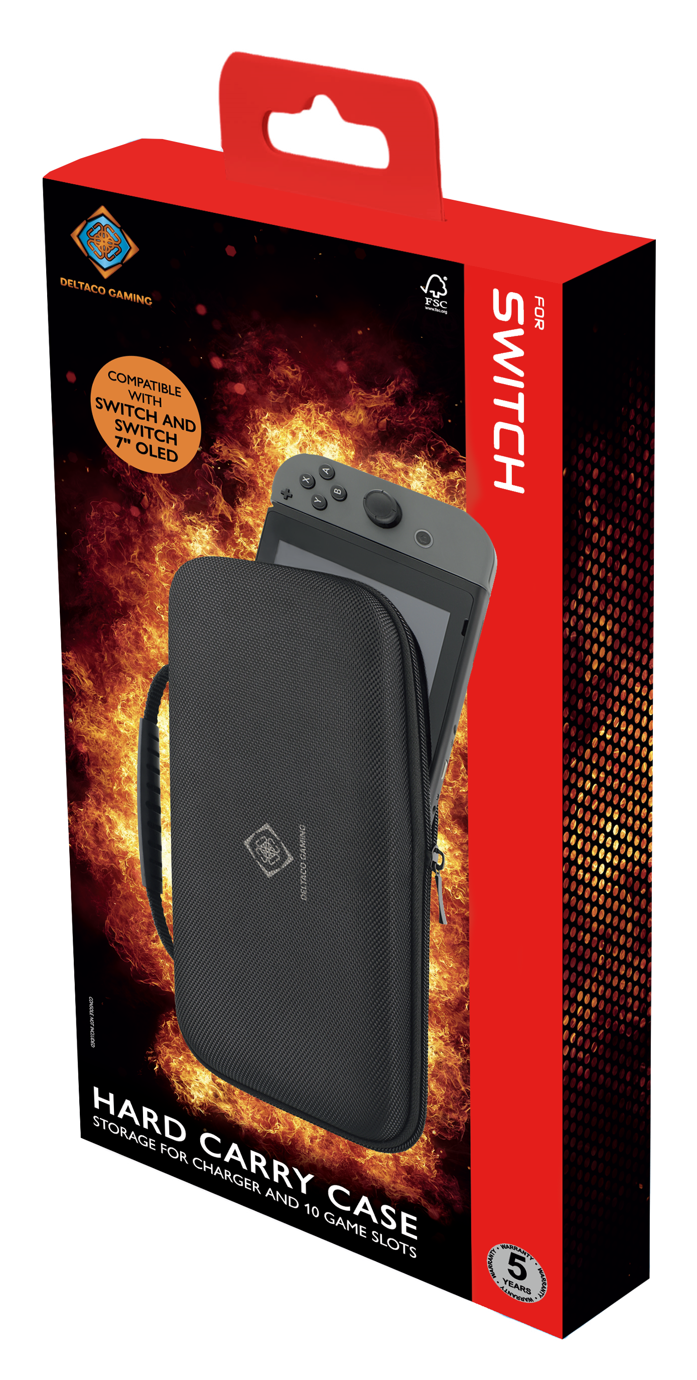 Suojalaukku Nintendo Switchille, tilaa 10 pelille Toissijaiskuva