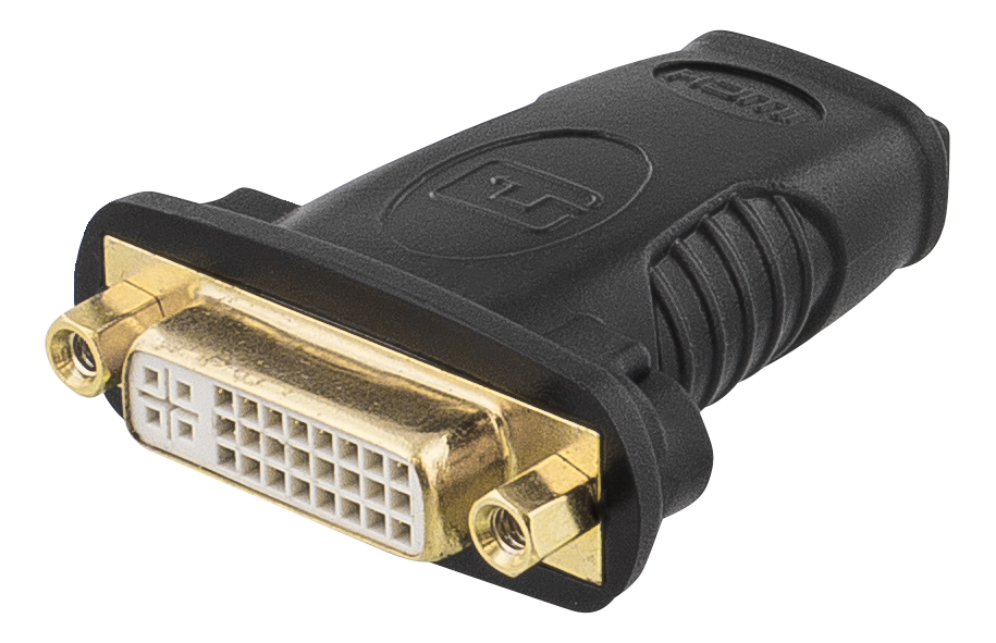 HDMI-sovitin, 1080p 60Hz, HDMI 19-pin naaras > DVI-D naaras Toissijaiskuva
