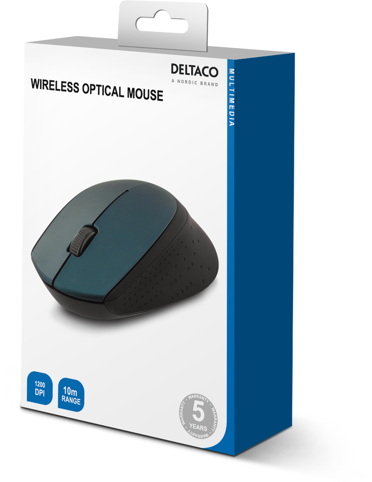 Langaton opt. hiiri 2,4GHz, 3 pain. ja rulla, 1200 dpi, vihreä Toissijaiskuva