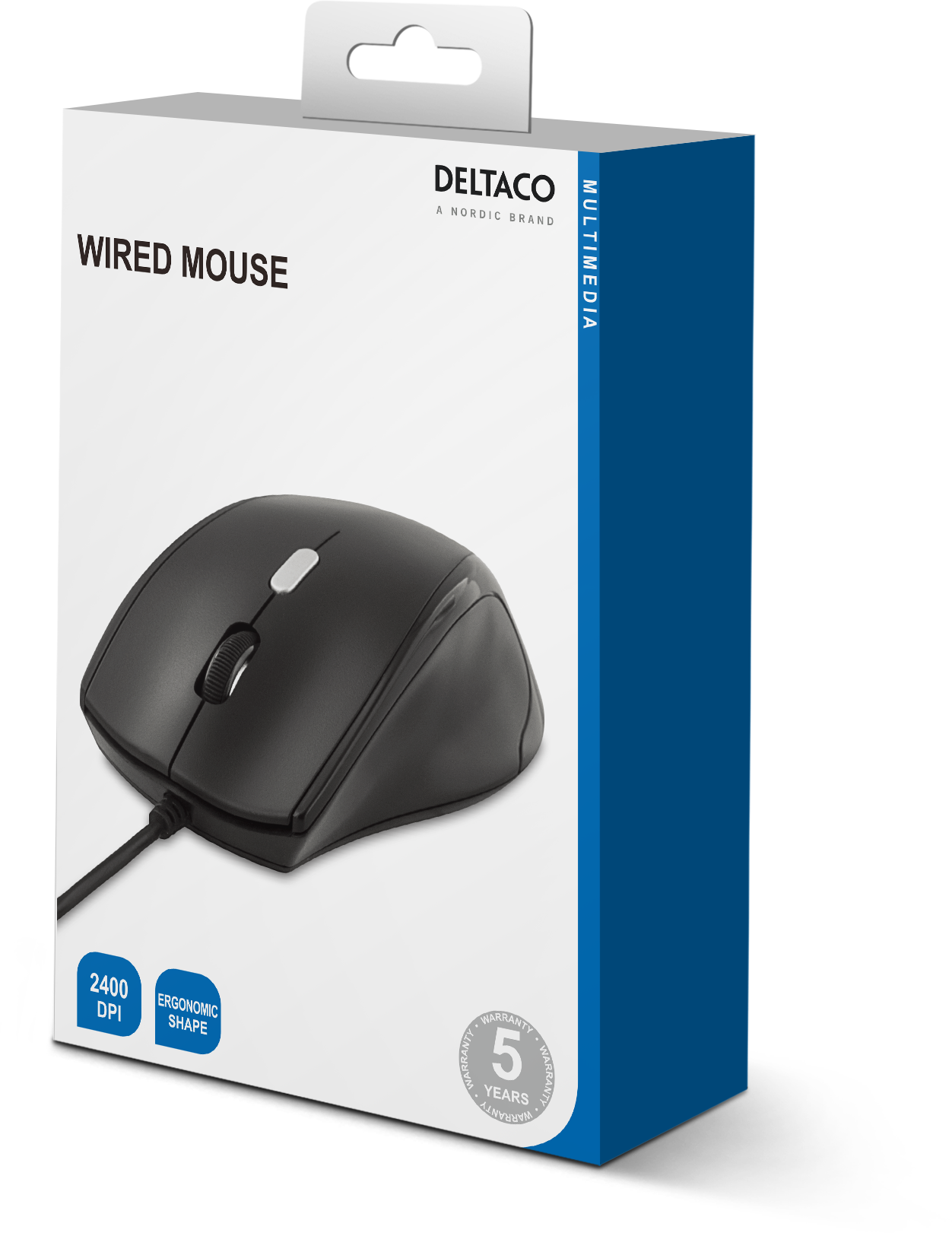 Optinen hiiri, 3 painiketta, rulla, USB, musta Toissijaiskuva