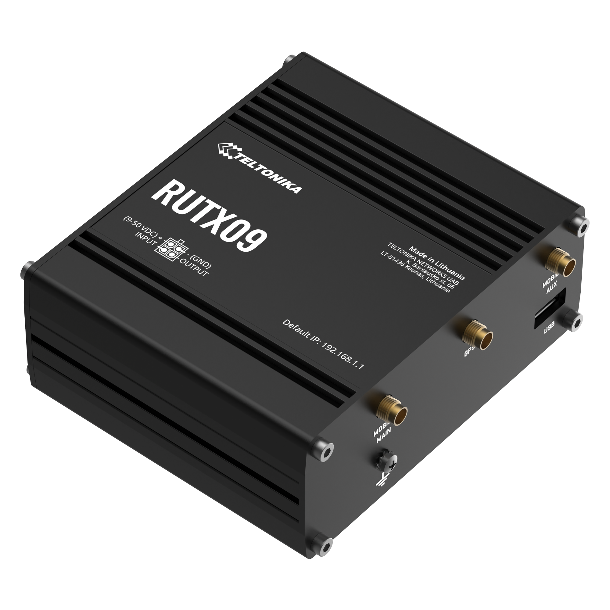 RUTX09 4G-reititin, LTE-A Cat6, IoT, kaksi SIM-korttipaikkaa, hopea Toissijaiskuva