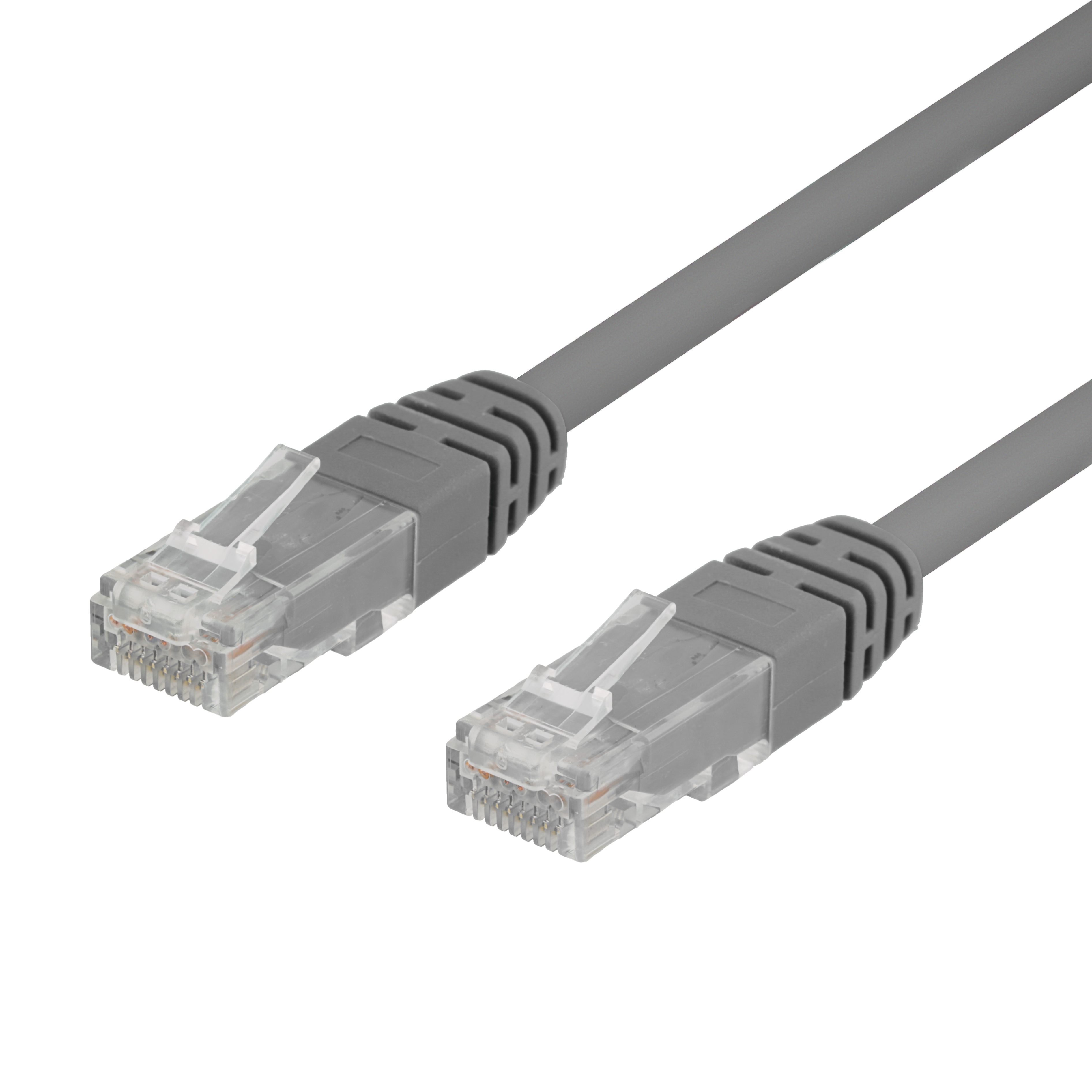 U/UTP Cat6 laitekaapeli, LSZH, 0,3m, harmaa Toissijaiskuva