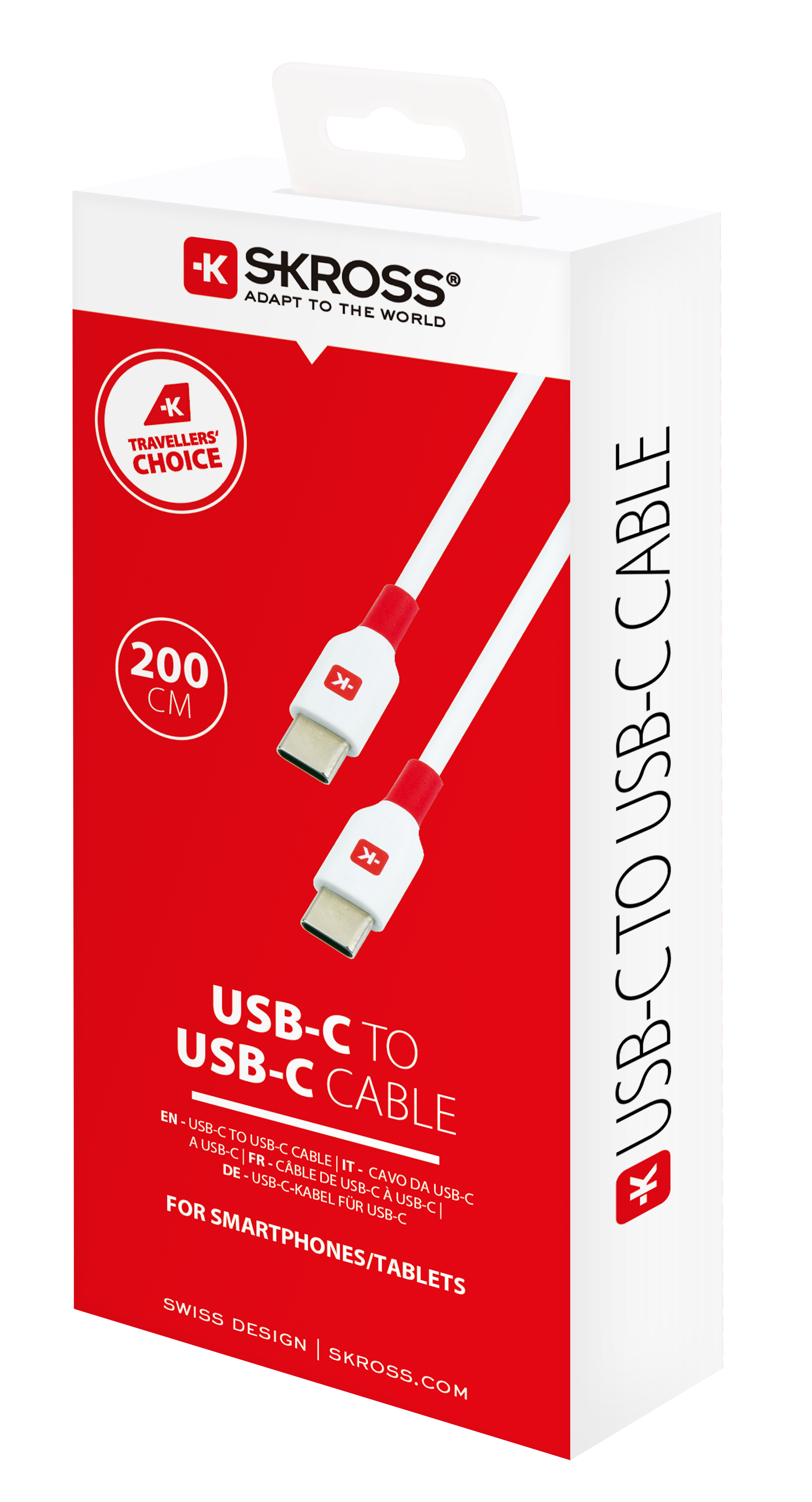 USB-C - USB-C Cable 200 cm Fast Charging Toissijaiskuva