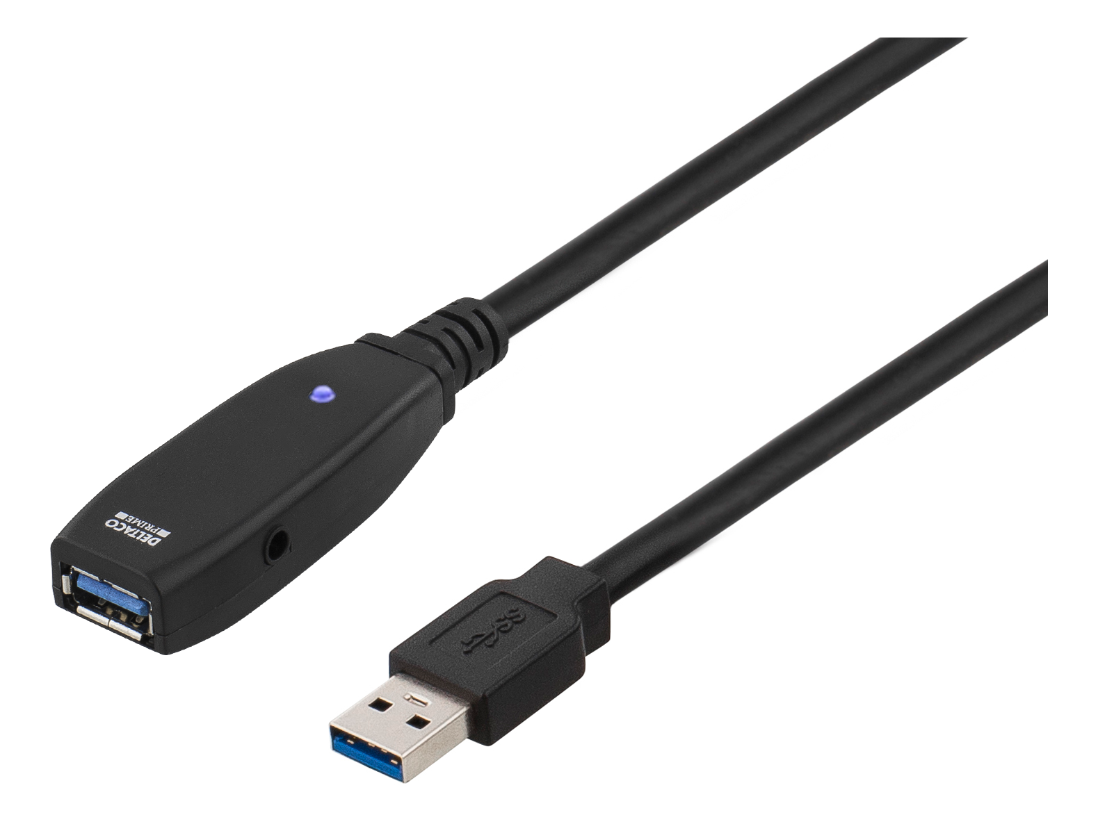 Aktiivinen USB 3.0-jatkokaapeli, Typ A ur - na, 2m, musta Toissijaiskuva