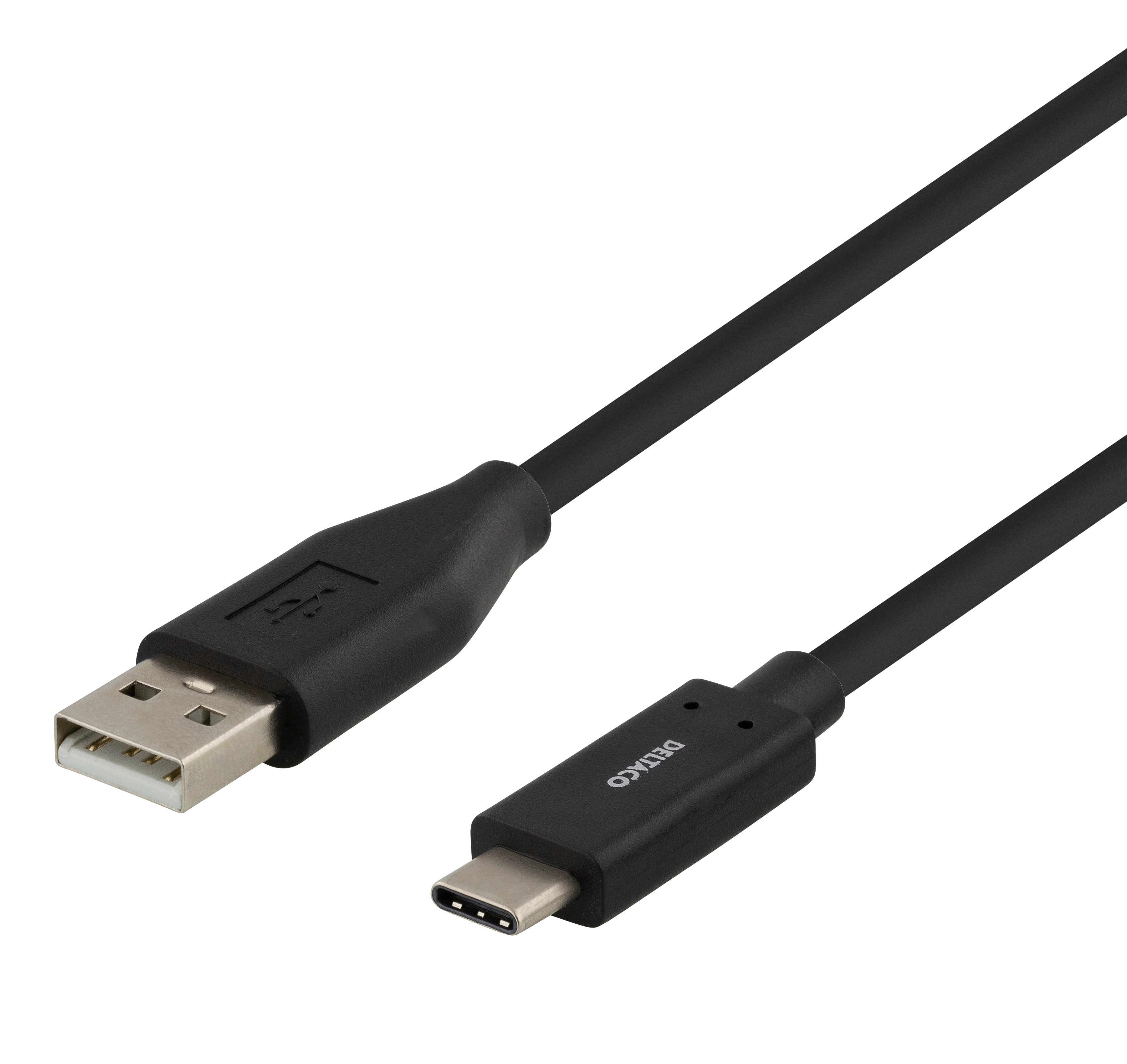 USB-C - USB-A-kaapeli, 0,5m, 3A, USB 2.0, musta Toissijaiskuva