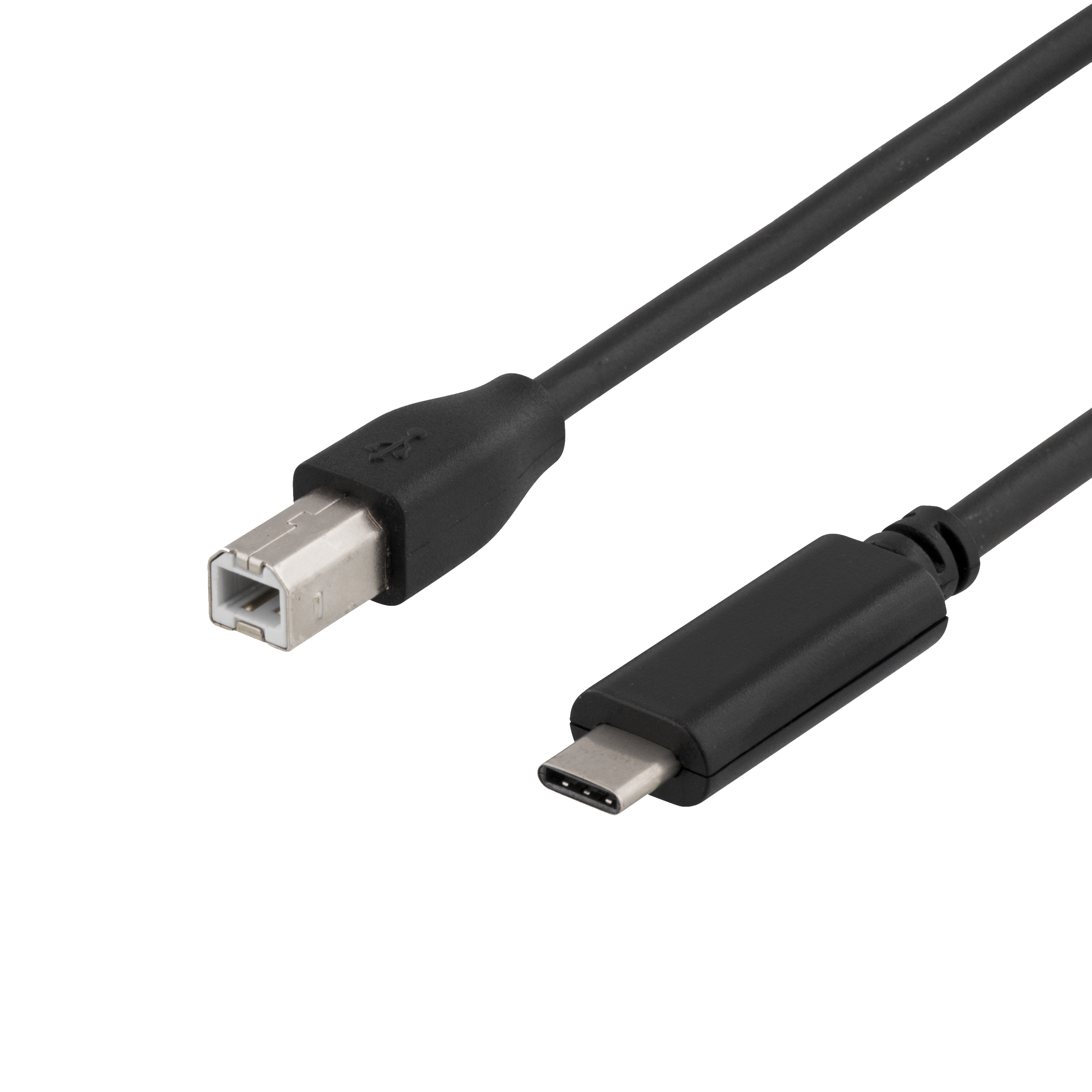USB 2.0 kaapeli, Typ C - Typ B , 2m, musta Toissijaiskuva