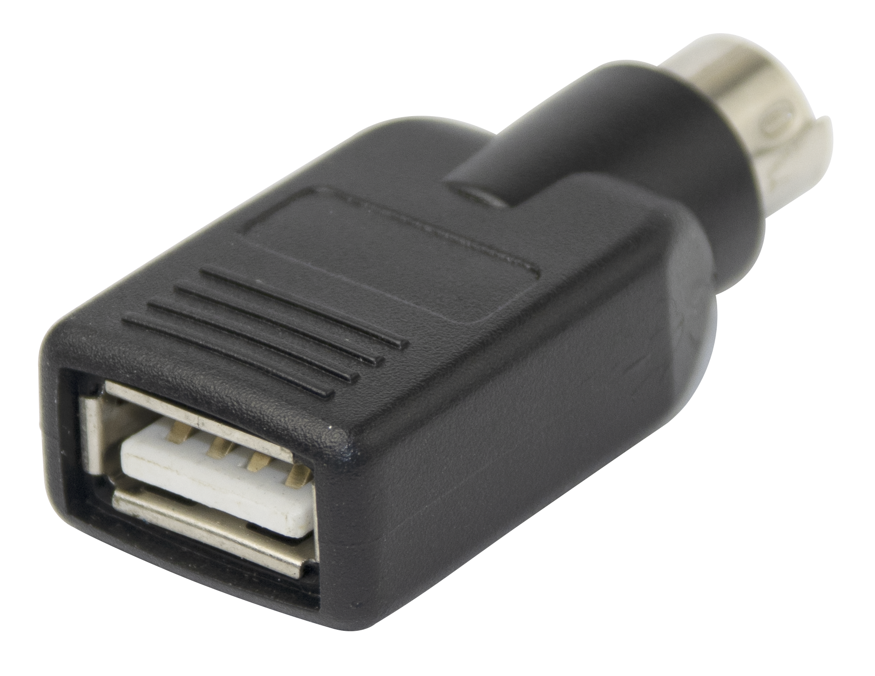 Sovitin PS/2 uros - USB naaras, musta Toissijaiskuva