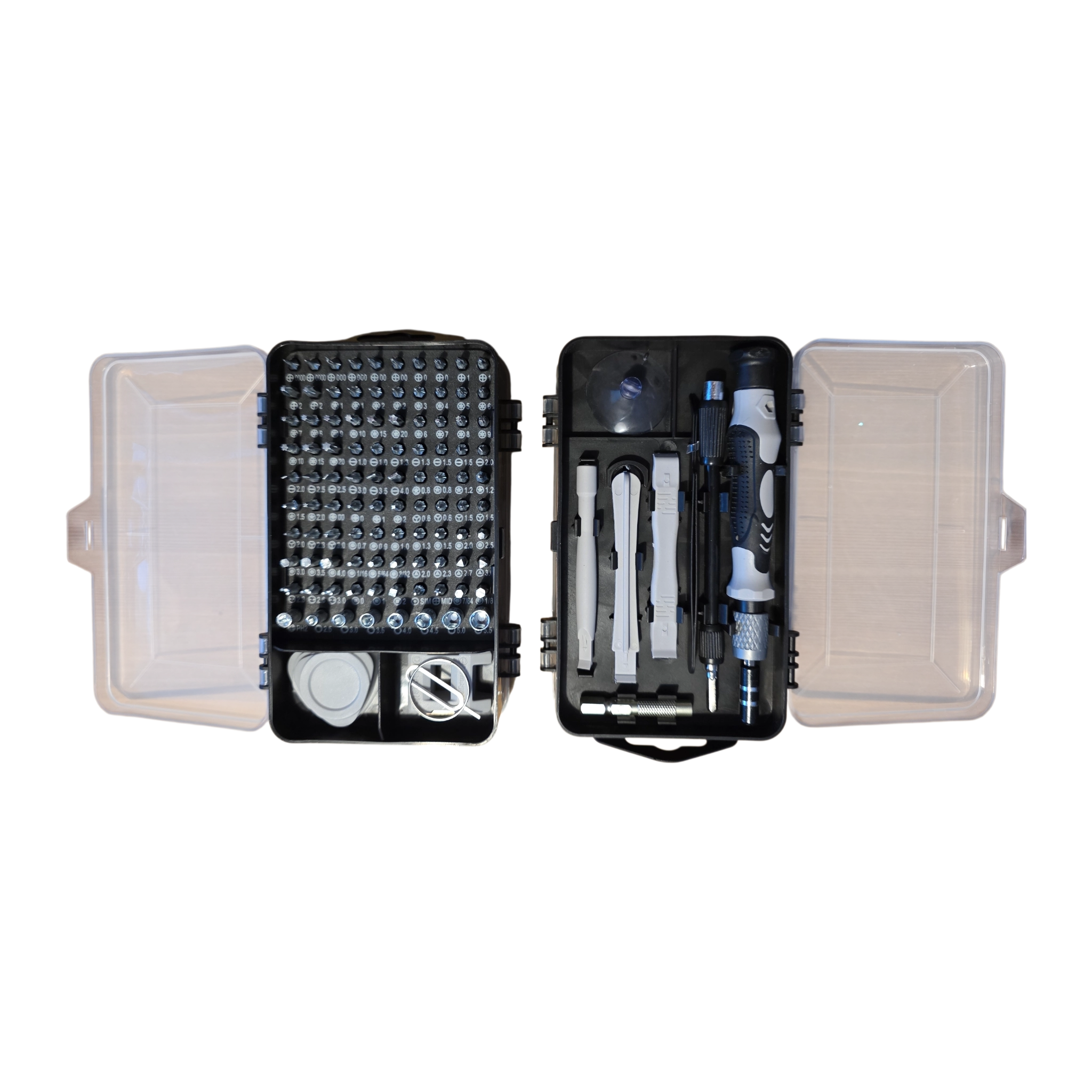 Rohju Pro 115-osainen Tarkkuusruuvimeisselisarja (S2-terästä)