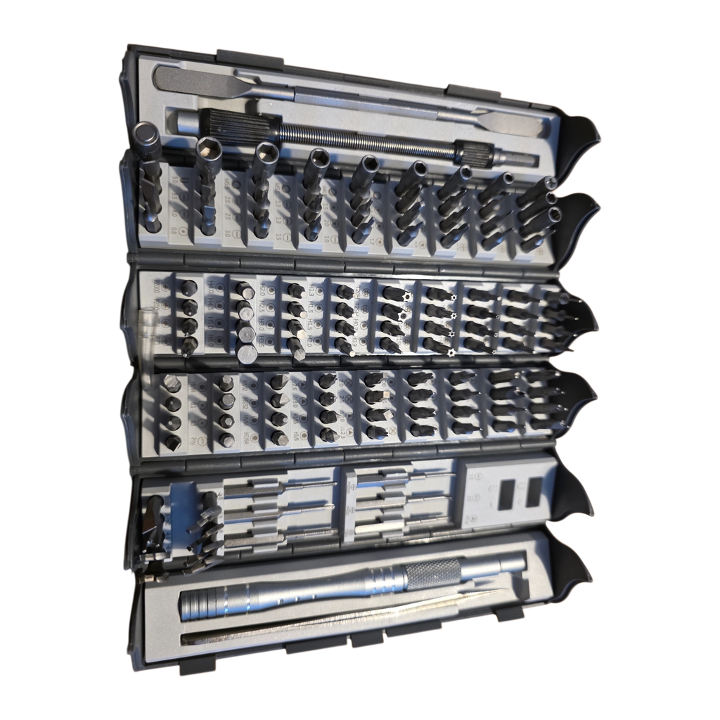 Rohju Precision 128-osainen Tarkkuustyökalusarja (Joustavalla varrella)