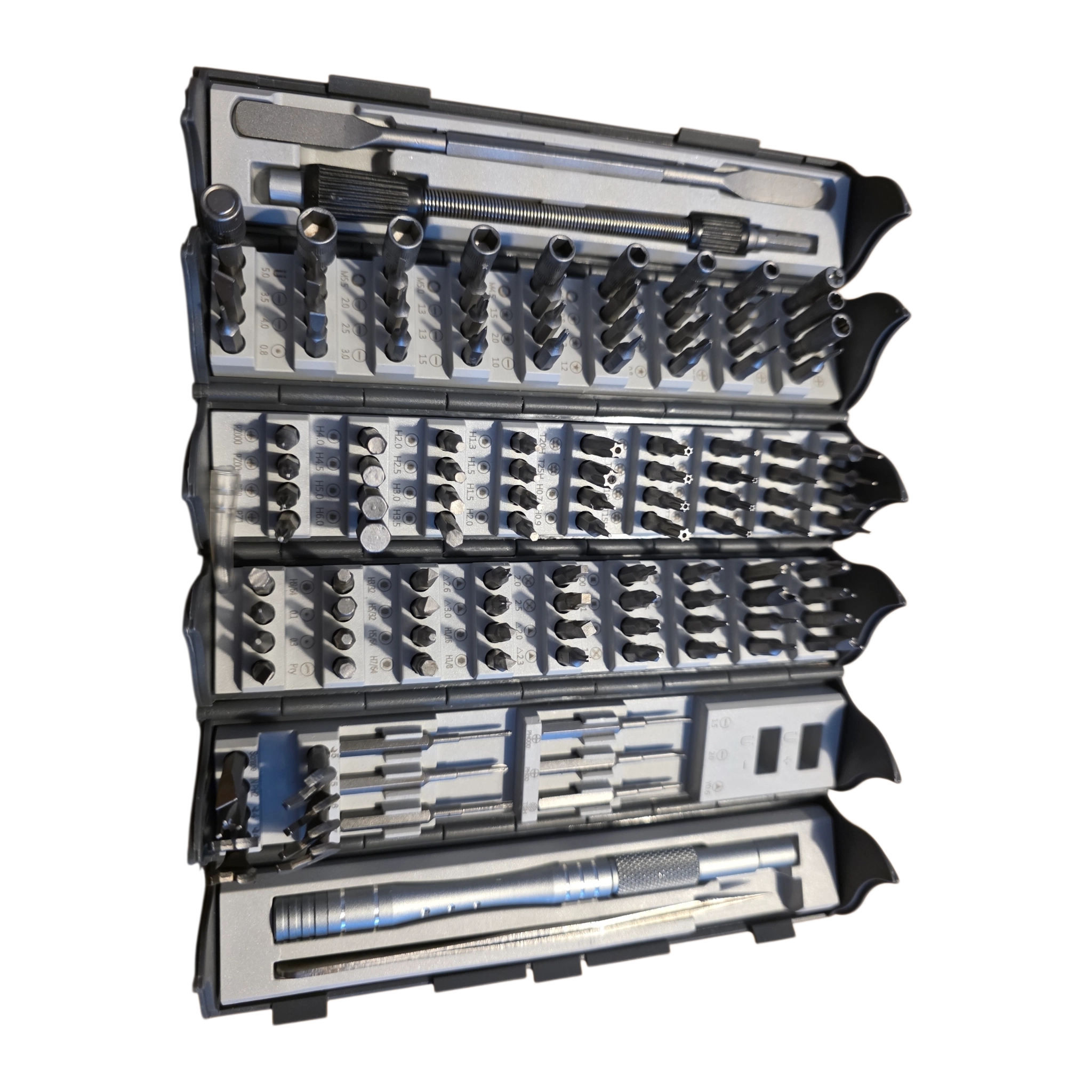 Rohju Precision 128-osainen Tarkkuustyökalusarja (Joustavalla varrella)