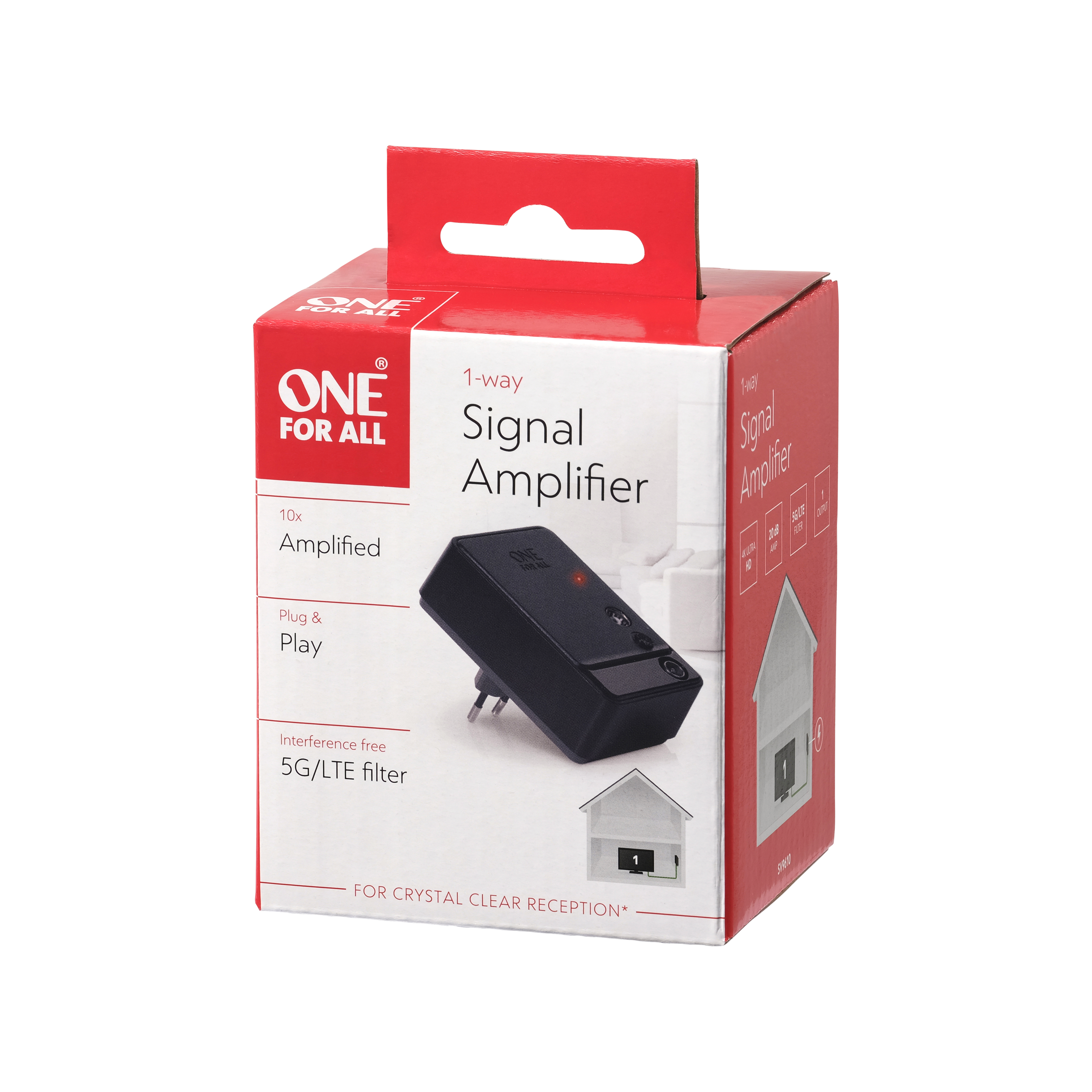 SV 9610 Signaalivahvistin TV/radio 1 ulostulo 5G Toissijaiskuva